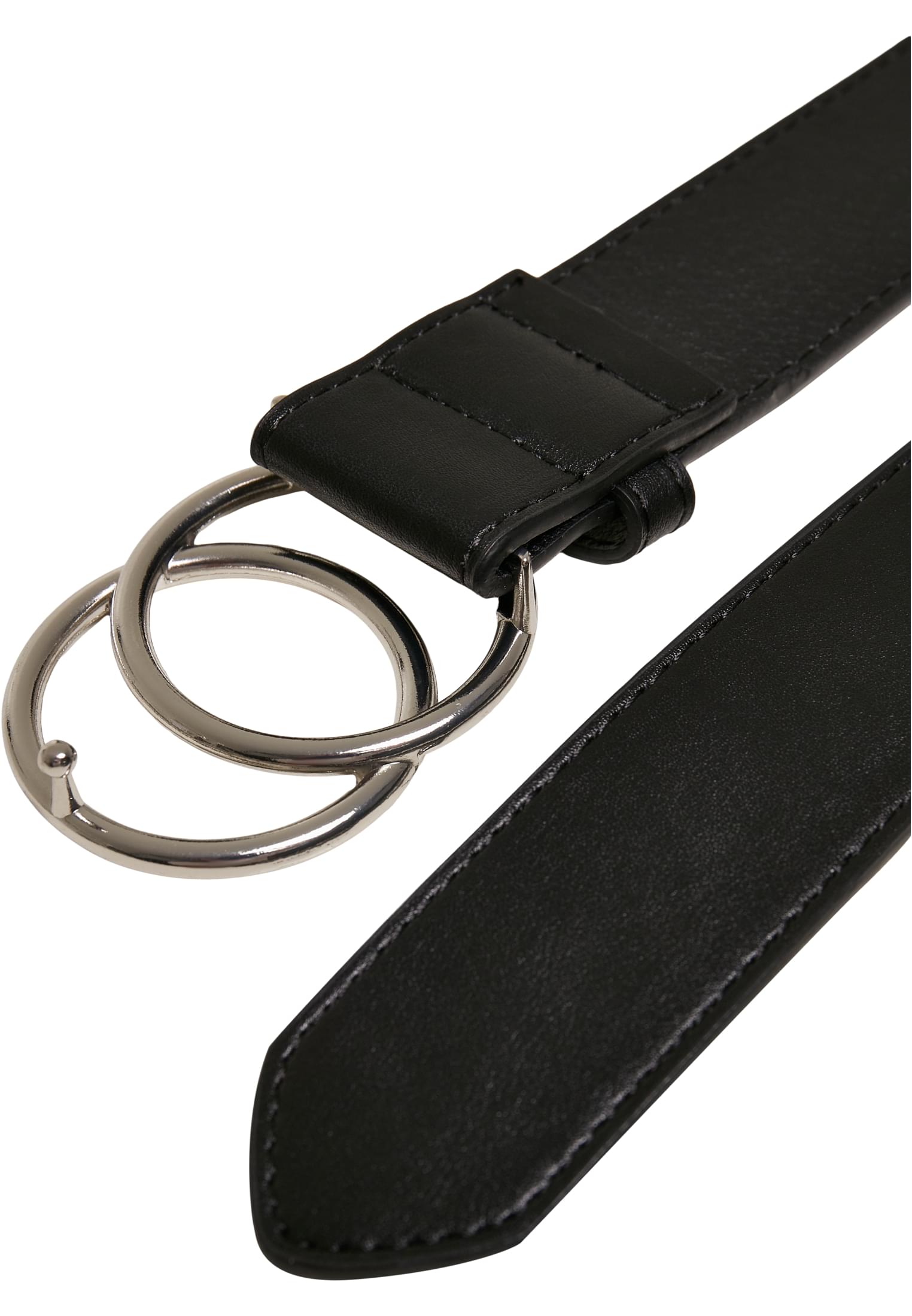 Ζώνη Ring Buckle TB2949-02499 Urban Classics Black/Silver