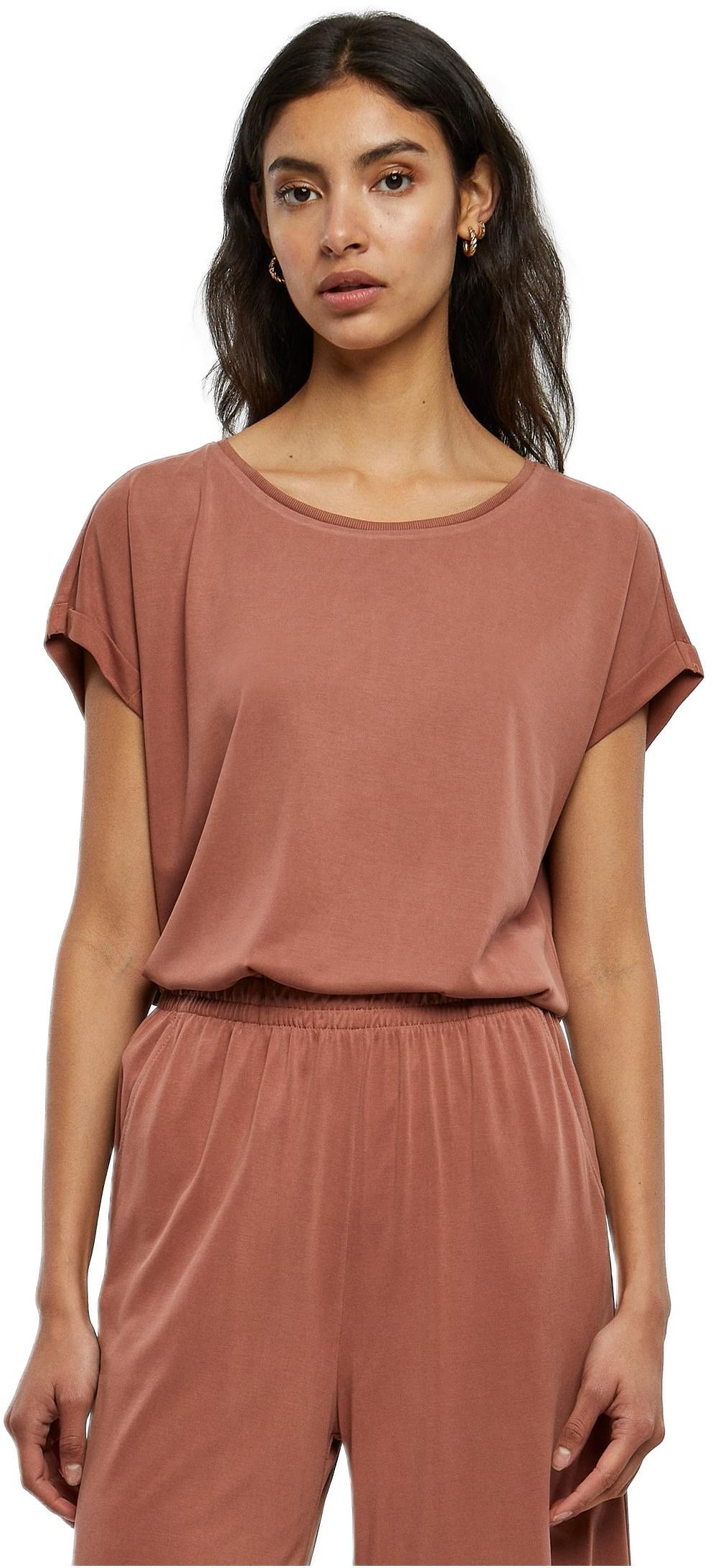 Γυναικείο T-Shirt Modal Extended Shoulder TB4092 Urban Classics Terracotta