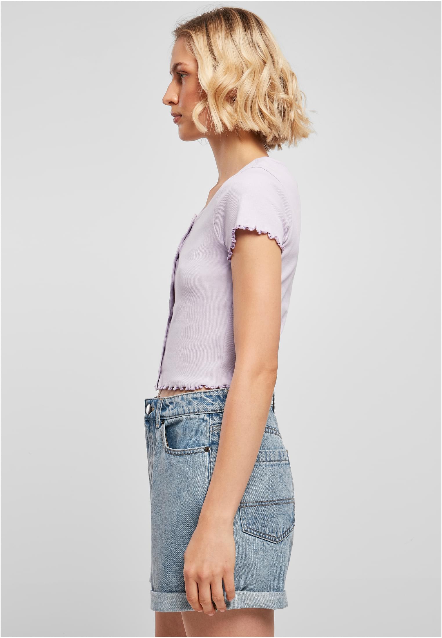 Γυναικείο Cropped T-Shirt με Κουμπιά TB4103 Urban Classics Lilac