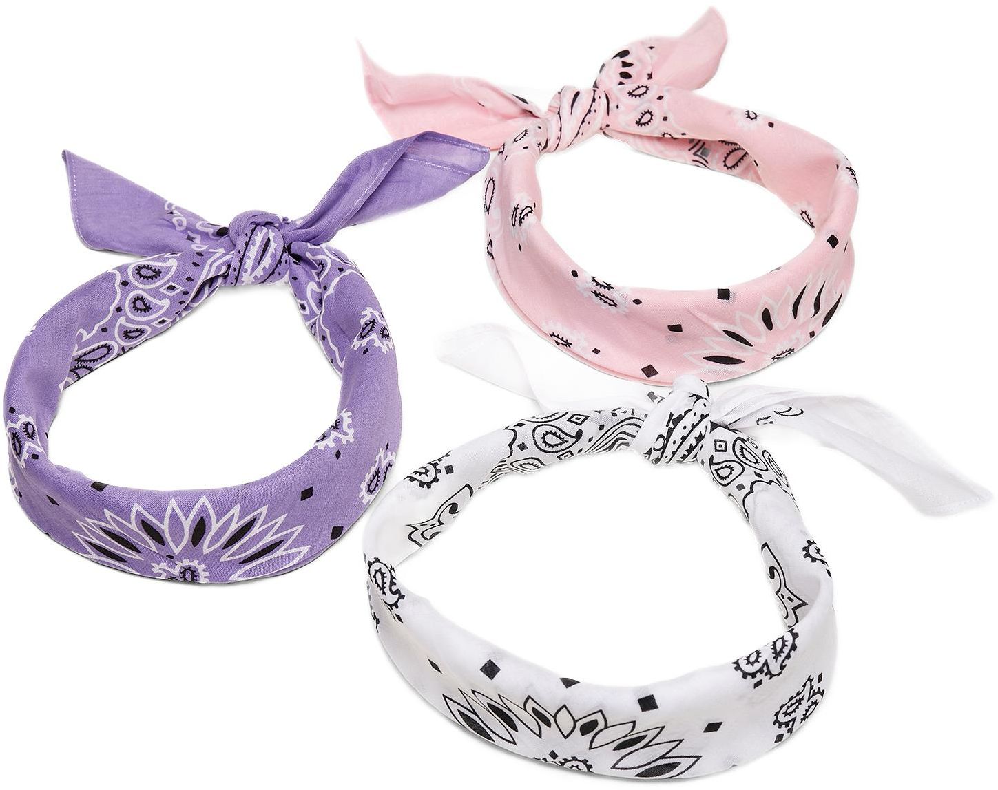 Σετ Μαντήλια Bandana 3-Pack TB4180-02979 Urban Classics Multicolor violet+white+rose