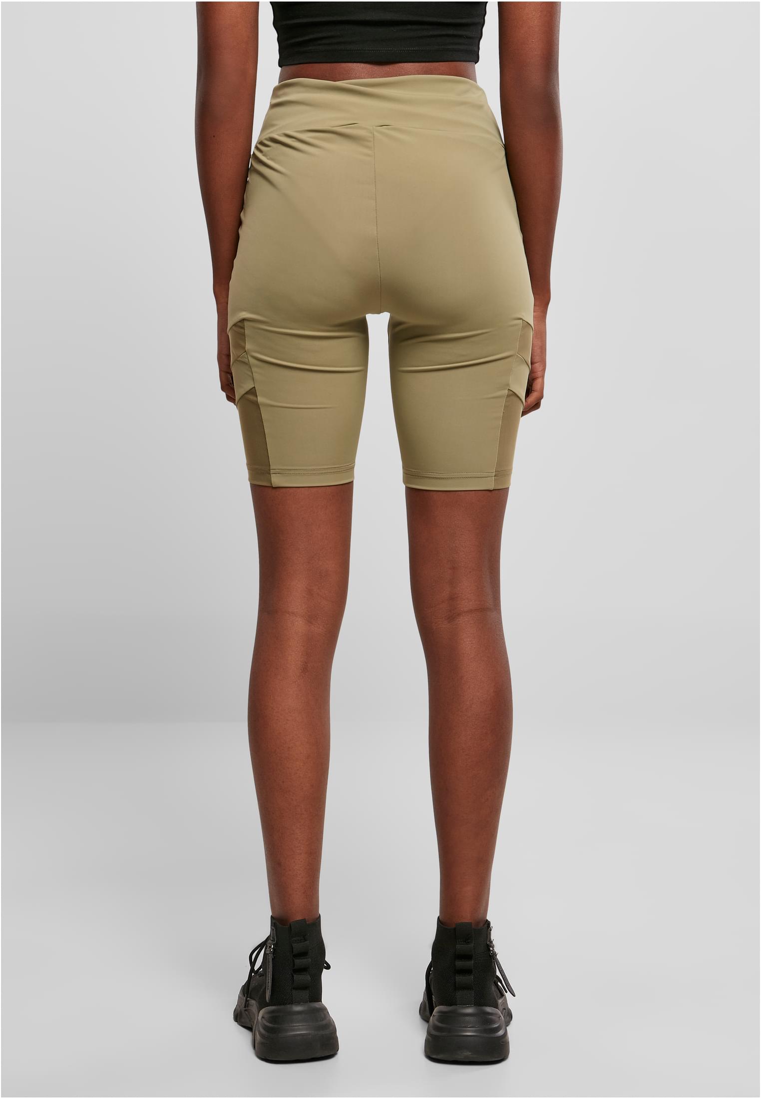 Γυναικείο Ποδηλατικό Σορτς High Waist Tech Mesh TB4354-00472 Urban Classics Khaki