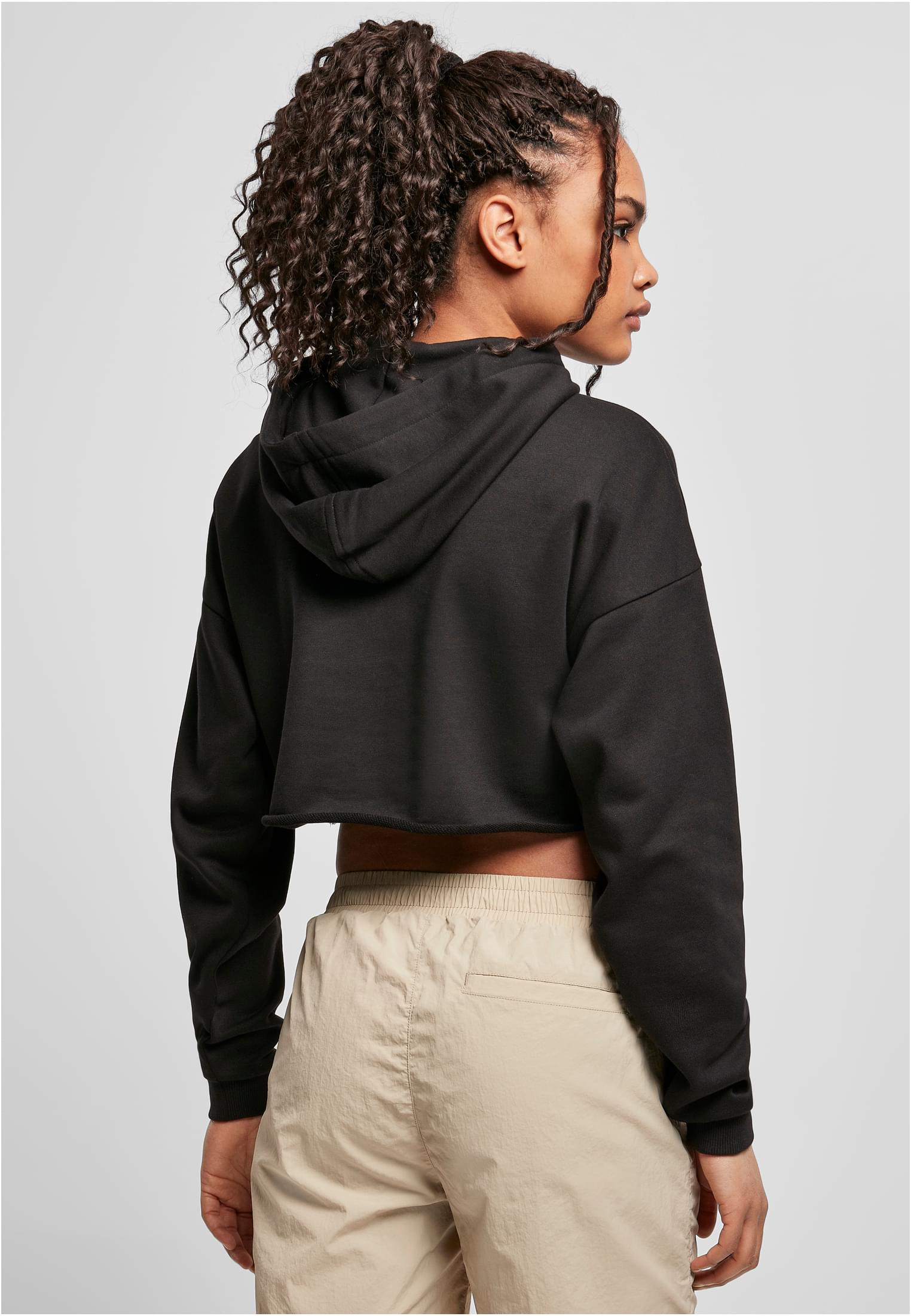 Γυναικείο Φούτερ Oversized Cropped TB4356 Urban Classics Black Black