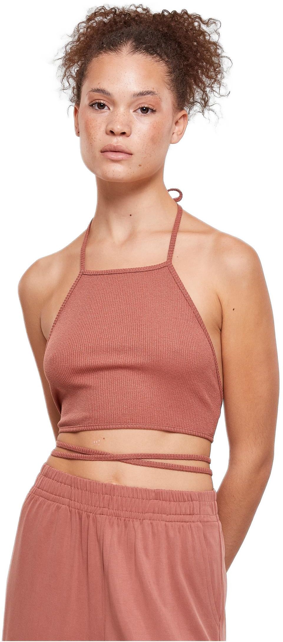 Γυναικείο Cropped Top Rib TB4786-04420 Urban Classics Terracotta