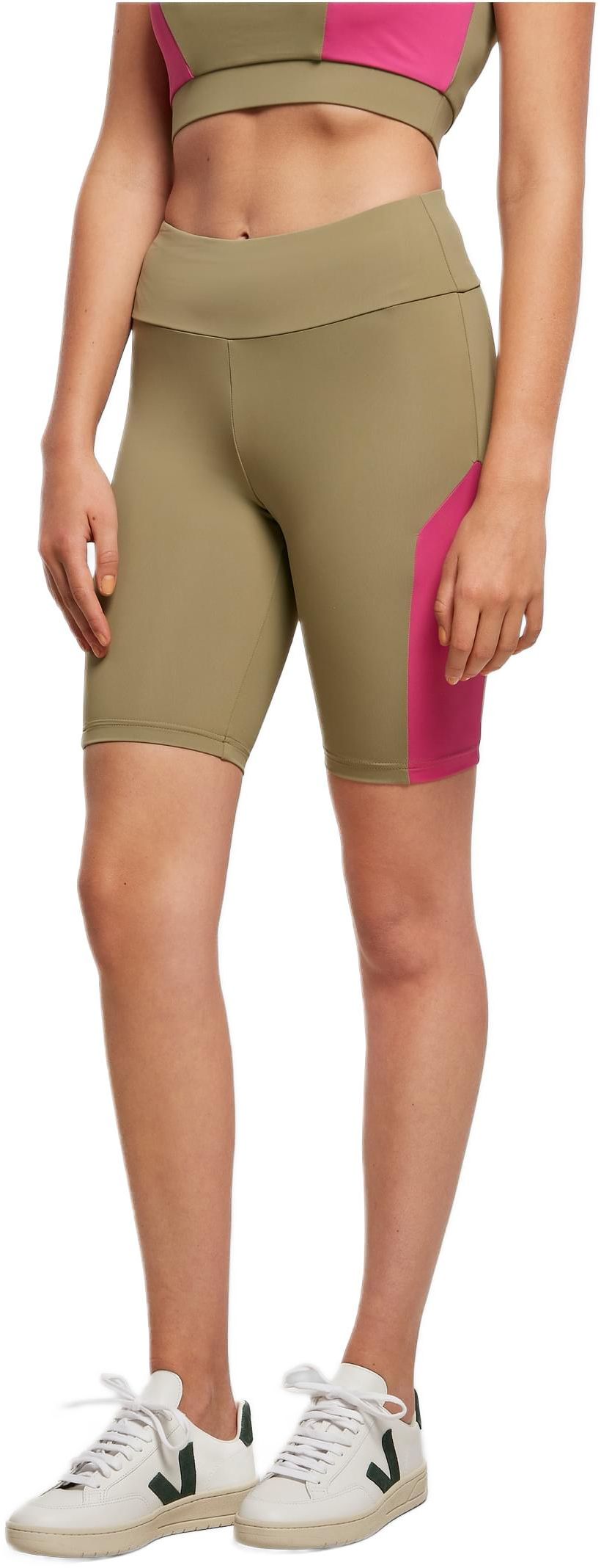 Γυναικείο Ποδηλατικό Σορτς TB5021 Urban Classics khaki/brightviolet