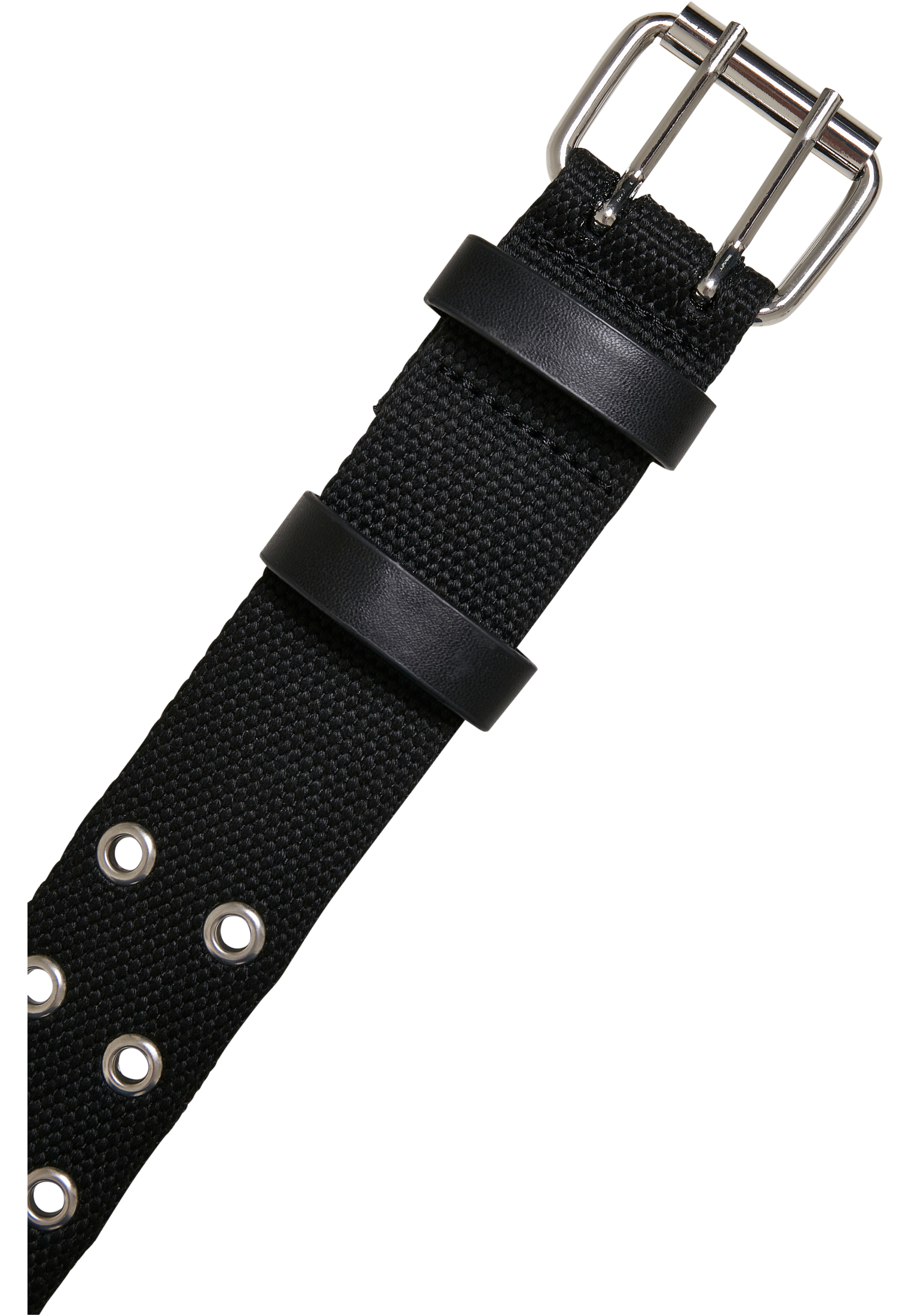Polyester Eyelet Belt Urban Classics TB5247-02499 black/silver