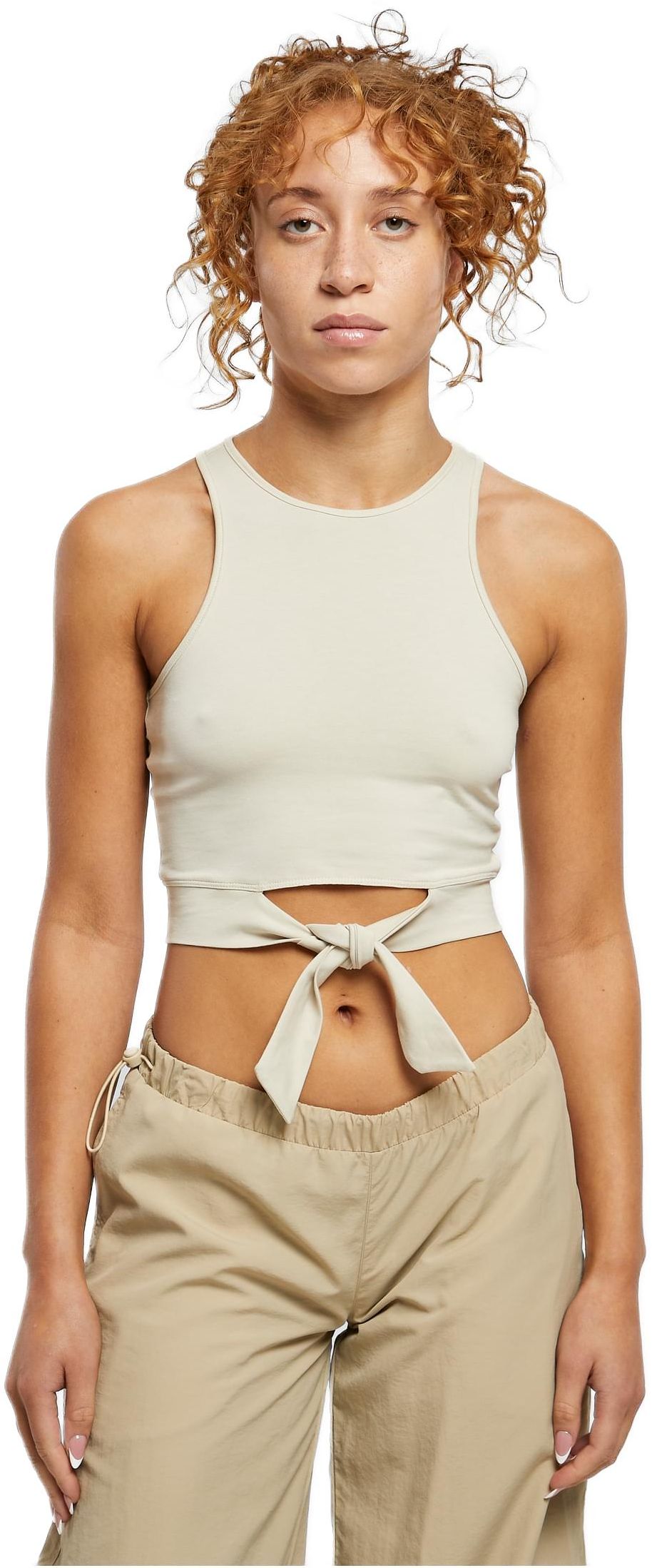 Γυναικείο Cropped Τοπ με Κόμπο TB6048-03680 Urban Classics softseagrass