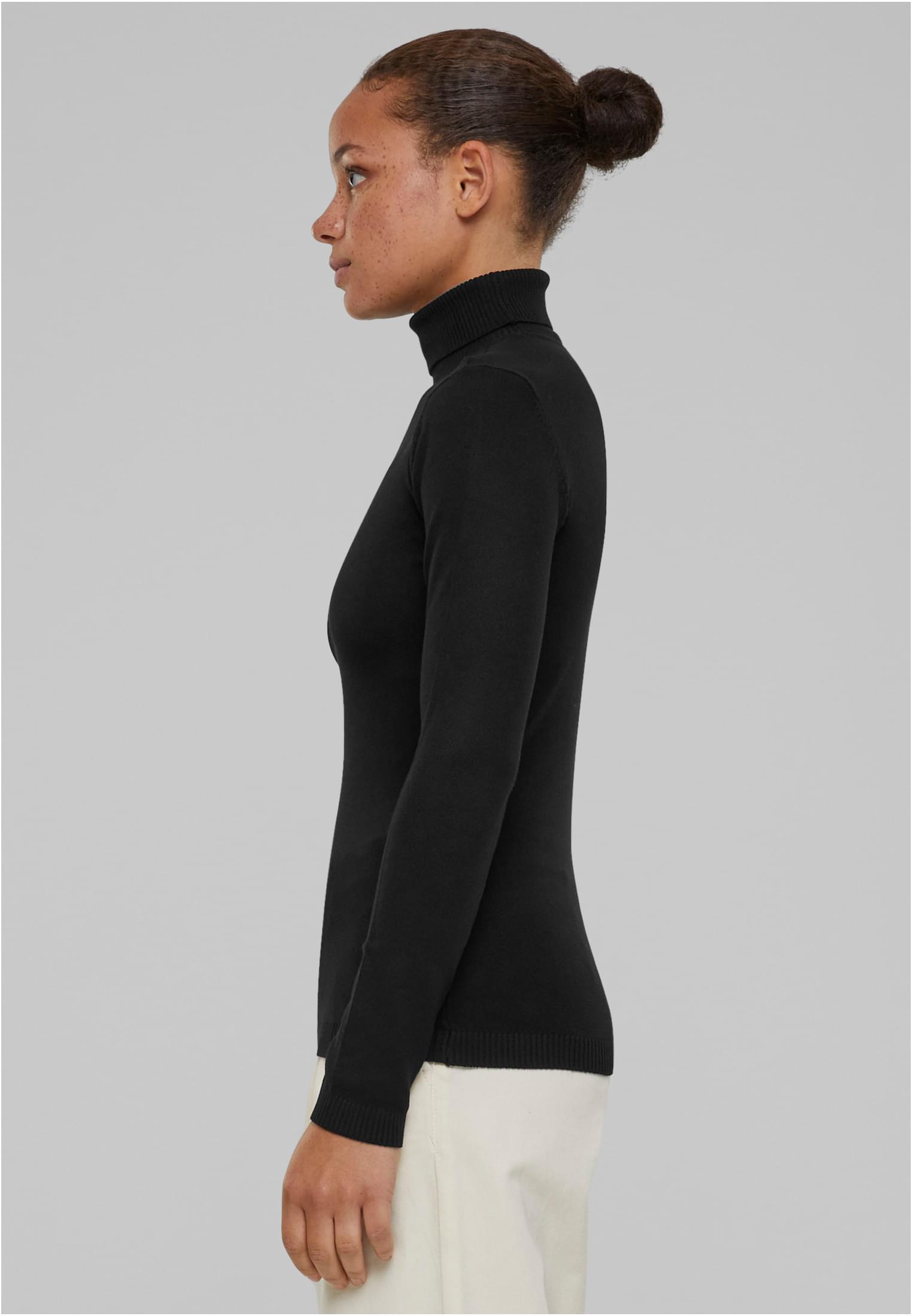 Ladies Knitted Turtleneck Sweater Urban Classics TB6115-00007 black