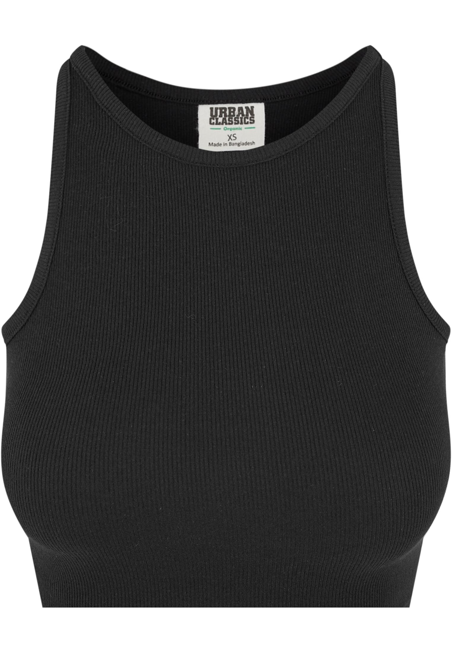Ladies Organic Cropped Rib Top 2-Pack Urban Classics TB6185A-00825 black/black