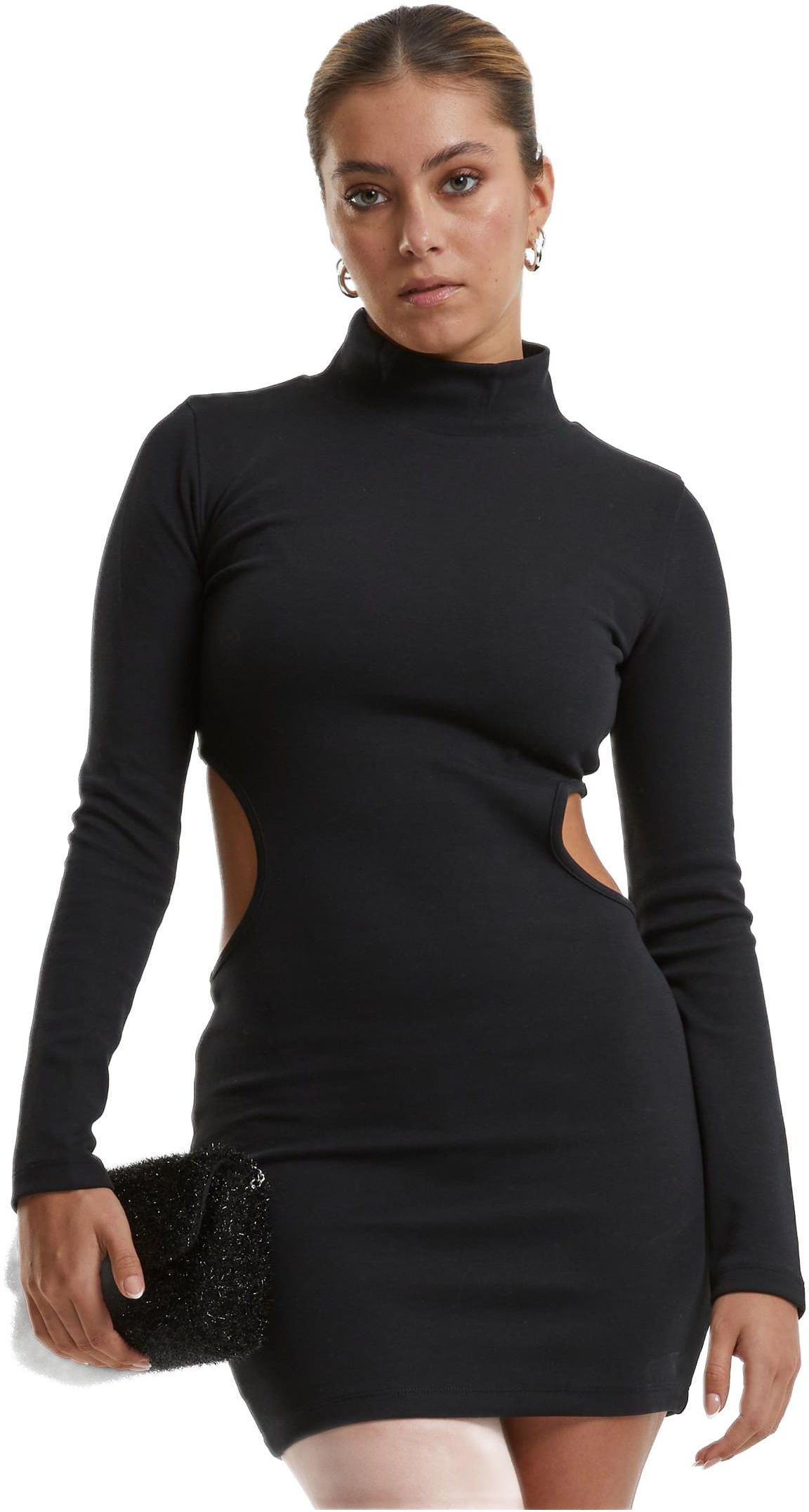 Γυναικείο Φόρεμα Mini Cut Out TB7066 Urban Classics Black Black