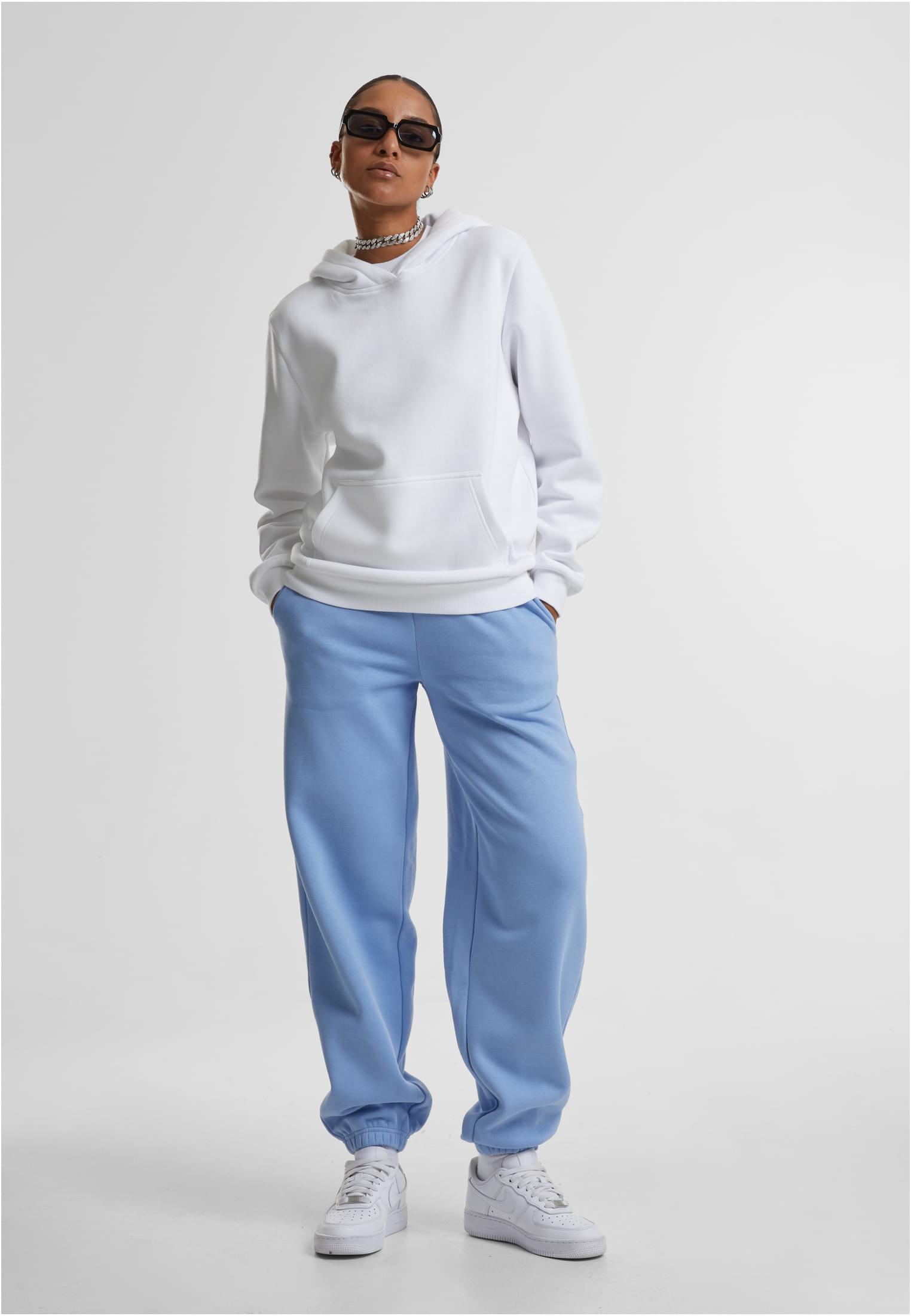 Γυναικείο Φούτερ με Κουκούλα Ladies Fluffy Hoody TB7105 Urban Classics White