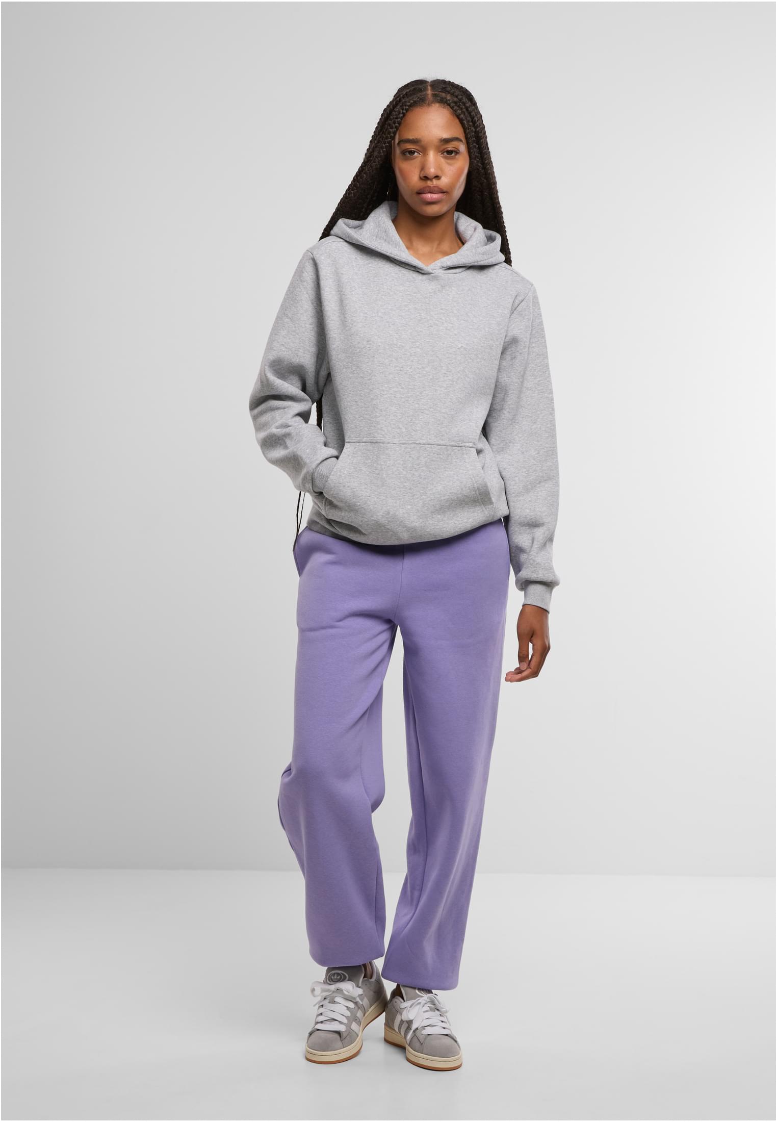 Γυναικείο Φούτερ με Κουκούλα Ladies Fluffy Hoody TB7105-03061 Urban Classics Heathergrey
