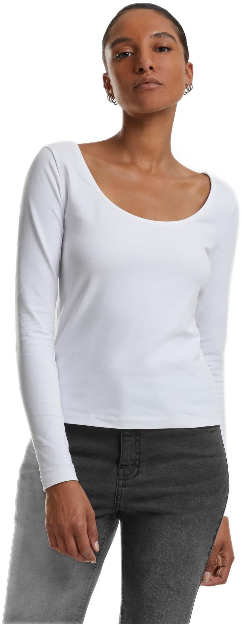 Γυναικεία Μακρυμάνικη Μπλούζα TB7162 Urban Classics White White