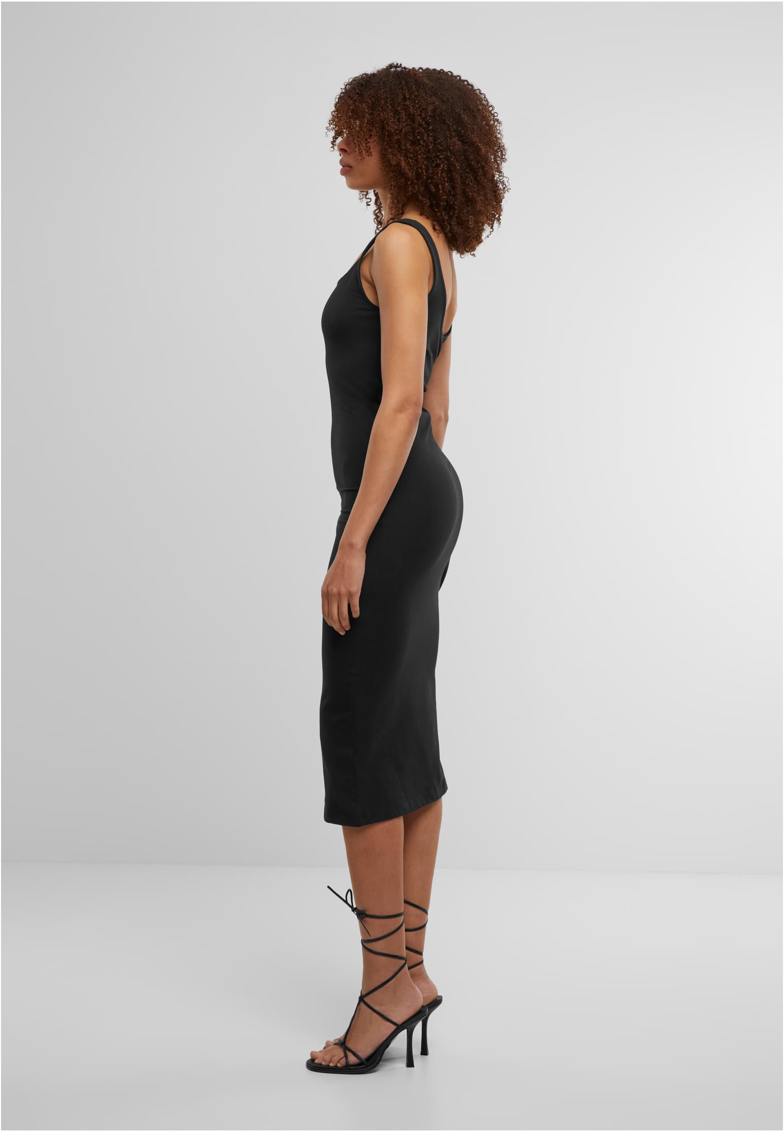 Ladies Basic Long Cotton Jersey Dress Urban Classics TB7180-00007 black