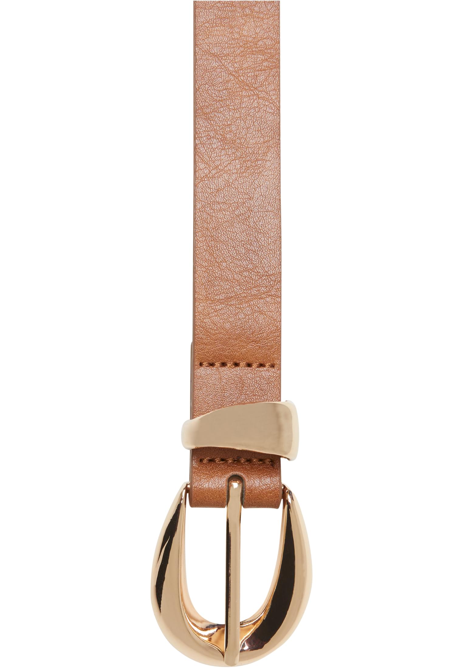 Ζώνη Chunky Buckle Loop TB7211-03723 Urban Classics brown/gold