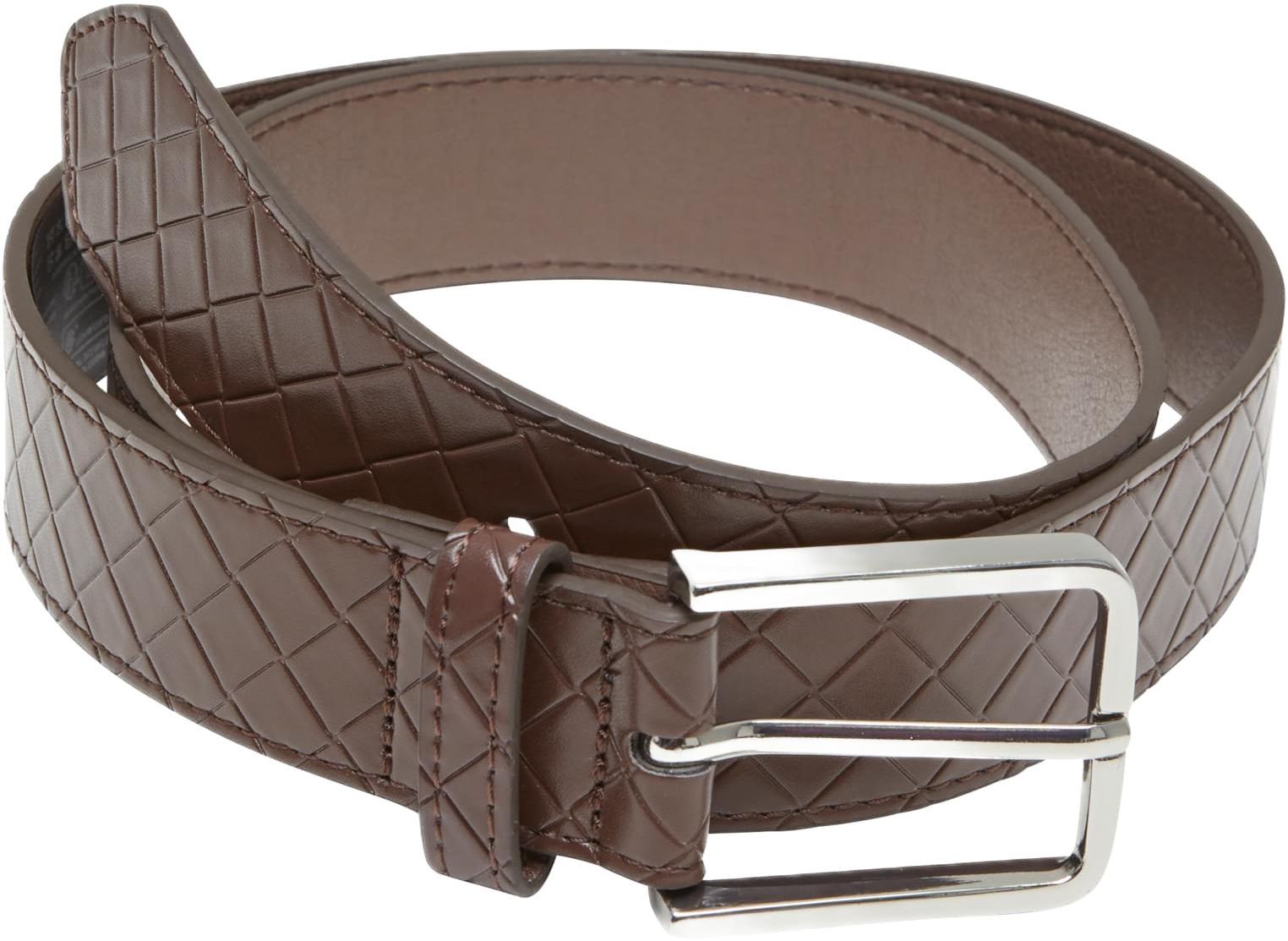 Ζώνη Woven Embossed Synthetic Leather TB7217-04594 Urban Classics brown/silver