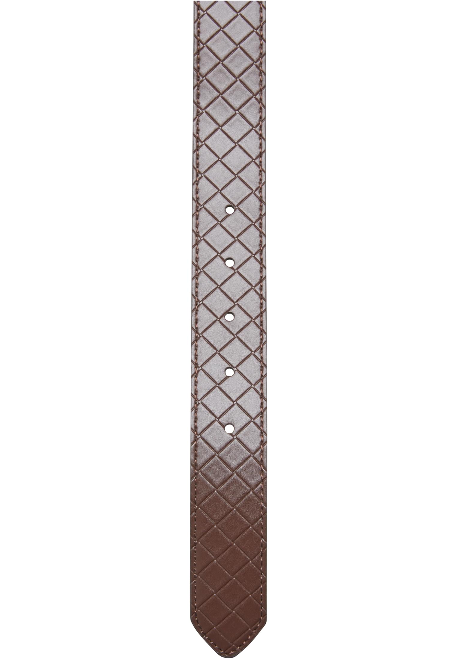 Ζώνη Woven Embossed Synthetic Leather Tb7217-04594 Urban Classics Brown Silver αξεσουάρ Ζώνες Simple Wear