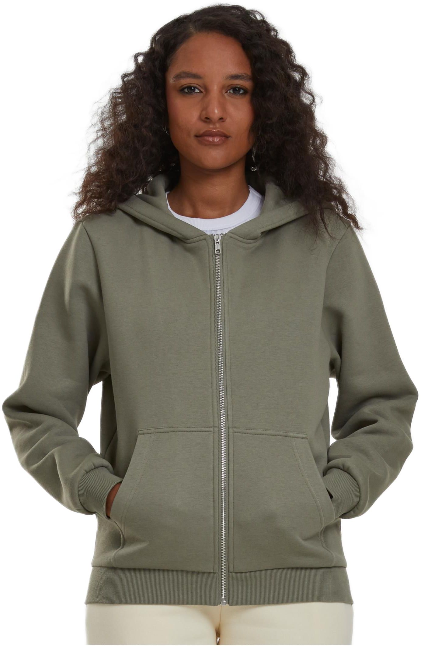 Γυναικεία Ζακέτα με Κουκούλα Fluffy Zip Hoody TB7286 Urban Classics paleolive