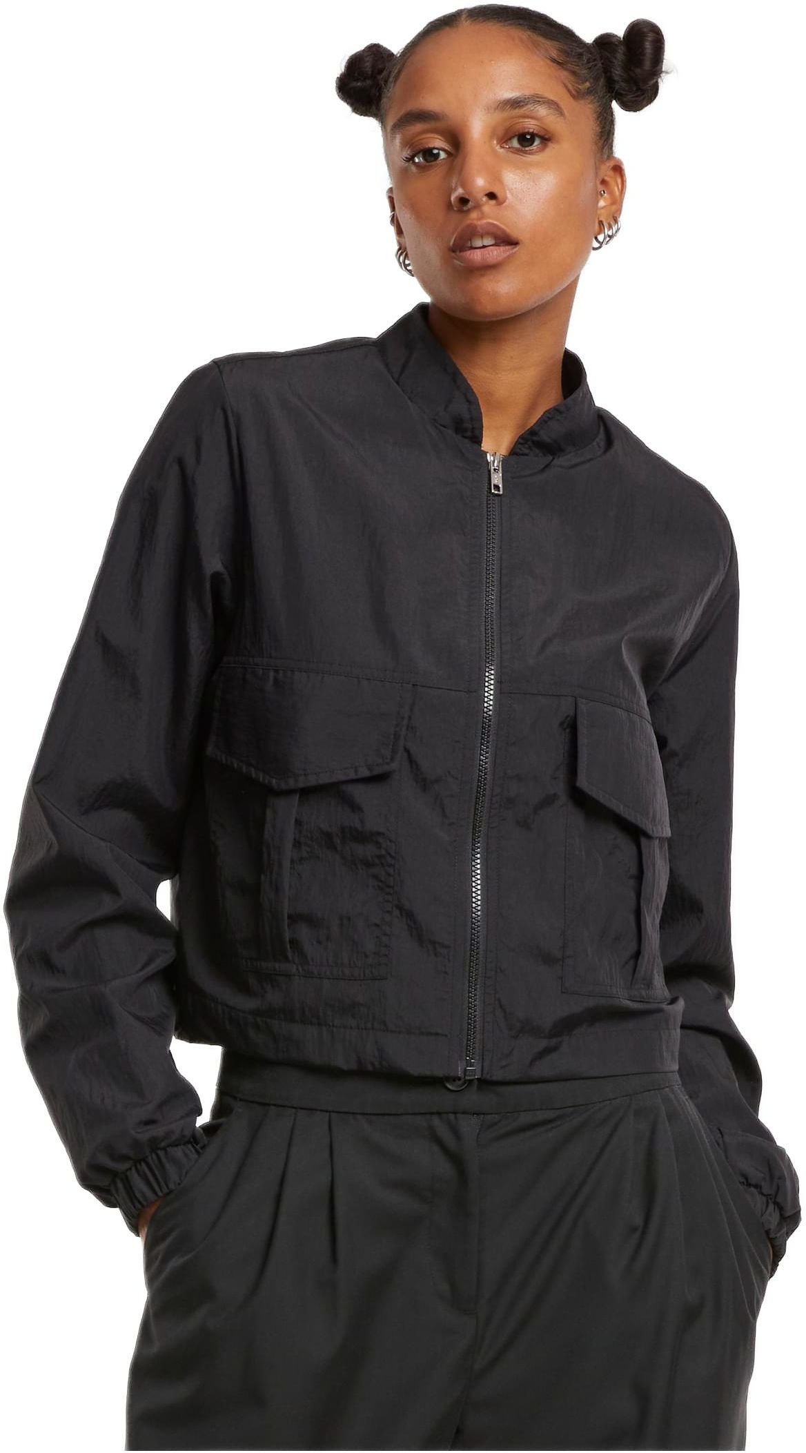 Γυναικείο Μπουφάν Short Crinkle Nylon TB7446 Urban Classics Black