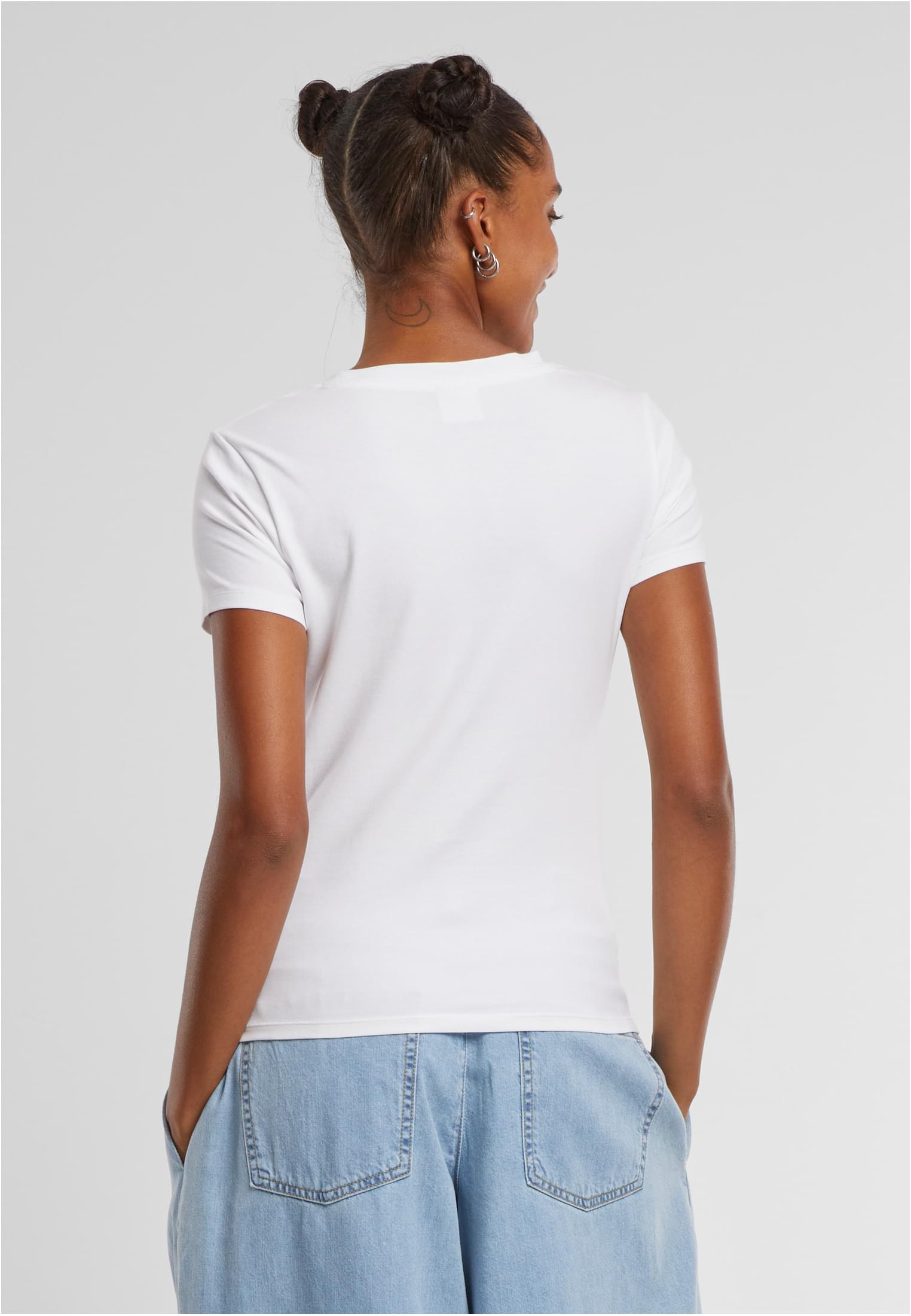 Γυναικείο T-Shirt Short Cut Out TB7454 Urban Classics White