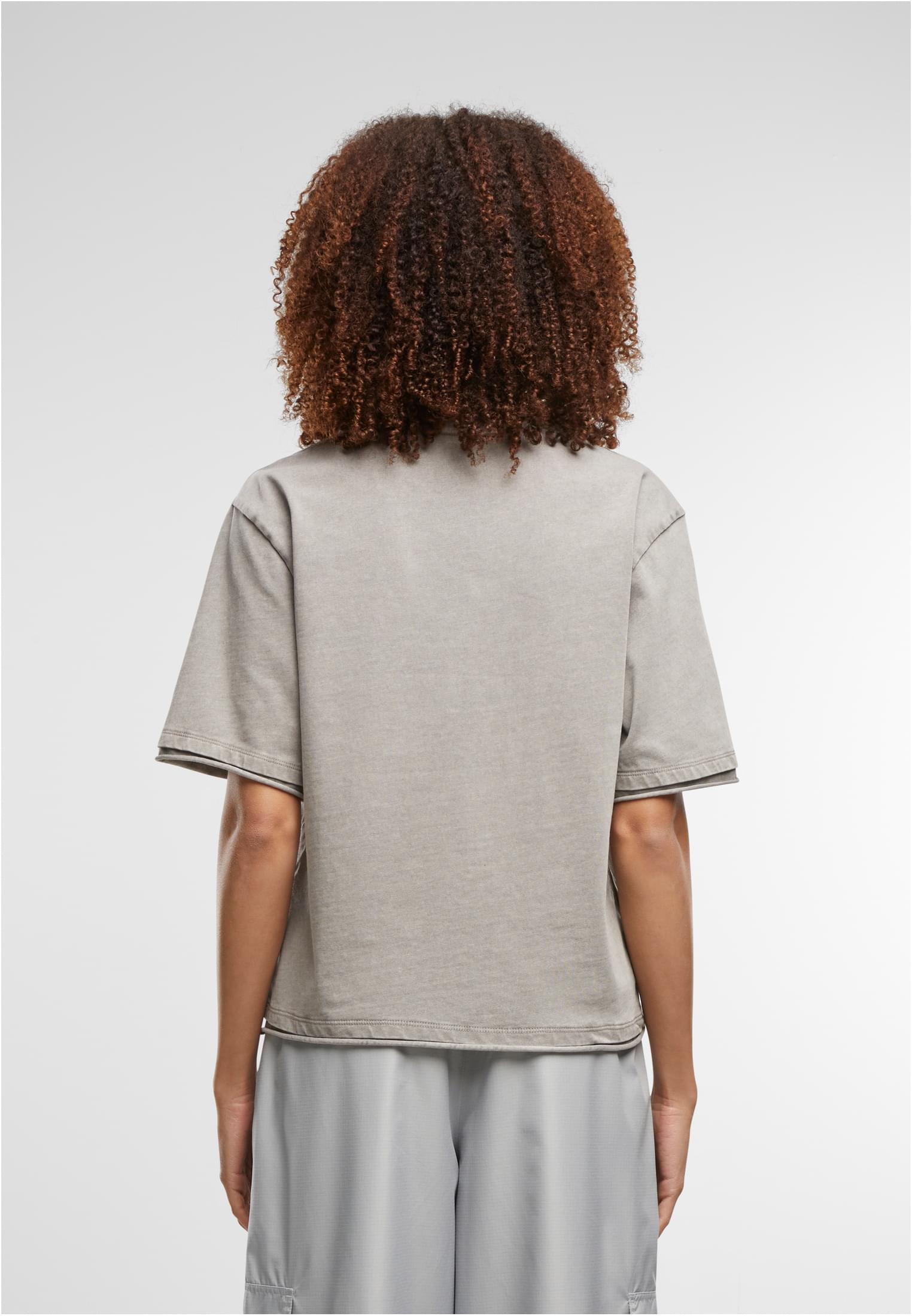 Γυναικείο Πουκάμισο Washed Jersey Boxy TB7465 Urban Classics steelgrey