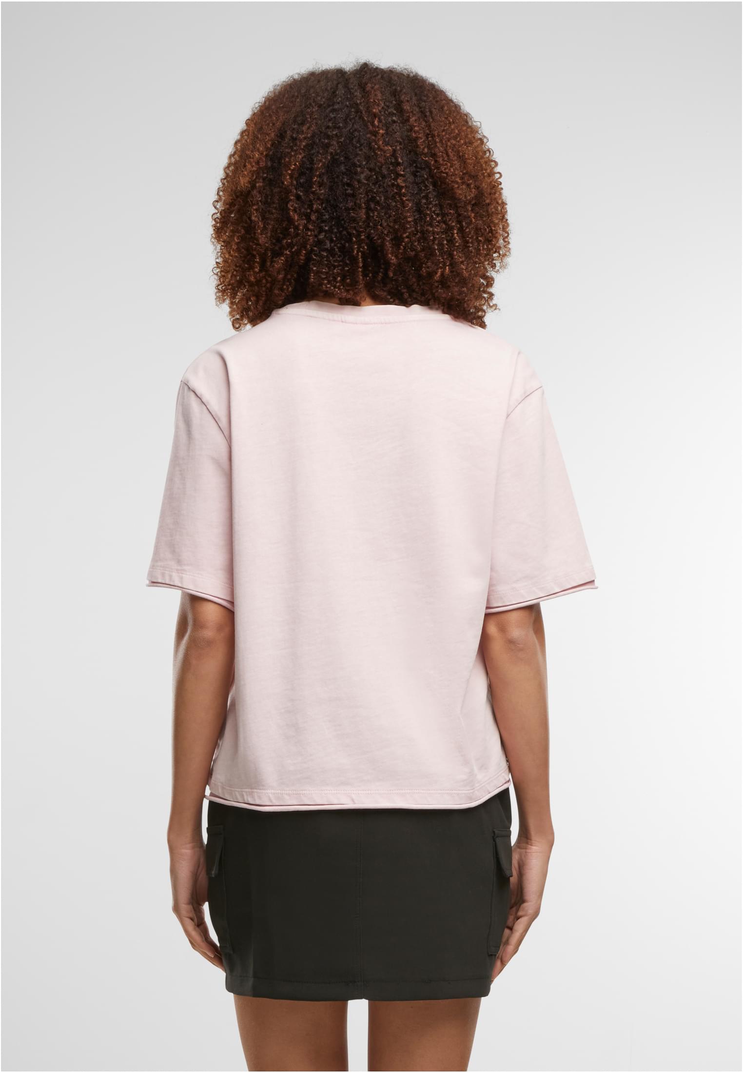 Γυναικείο Πουκάμισο TB7465 Urban Classics Ladies Washed Jersey Boxy Shirt blushedrose