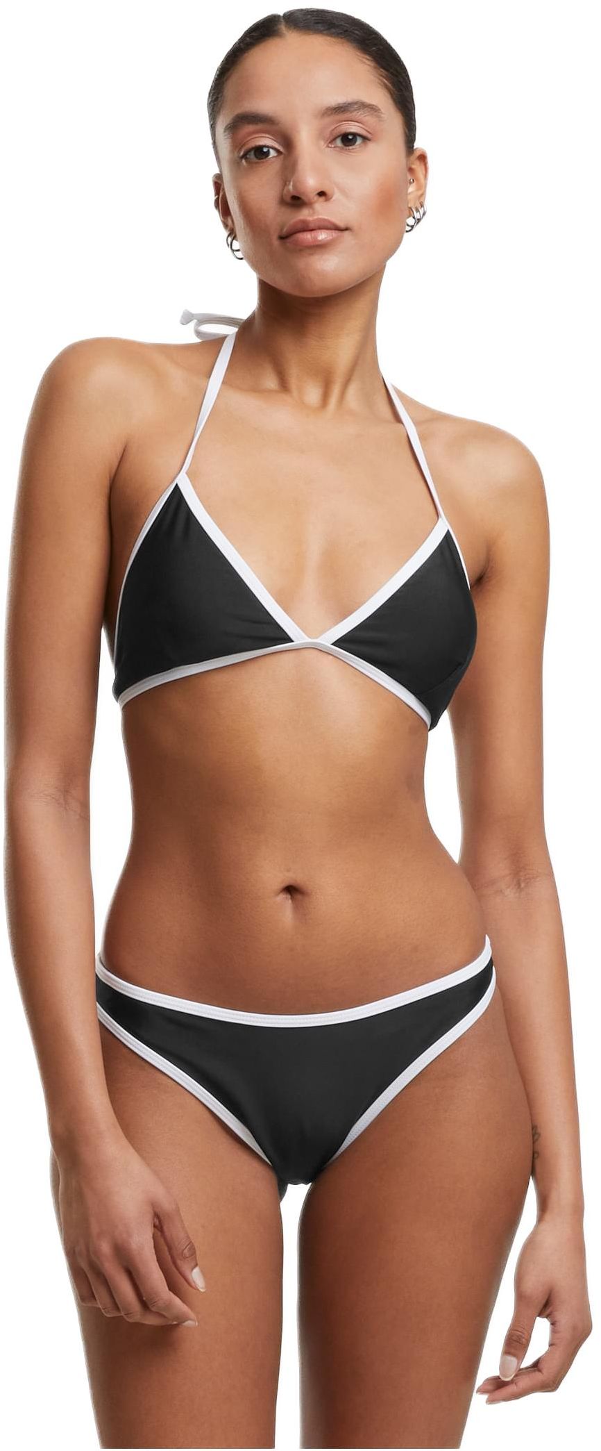 Ladies Retro Triangle Bikini Urban Classics TB7483-00826 black/white