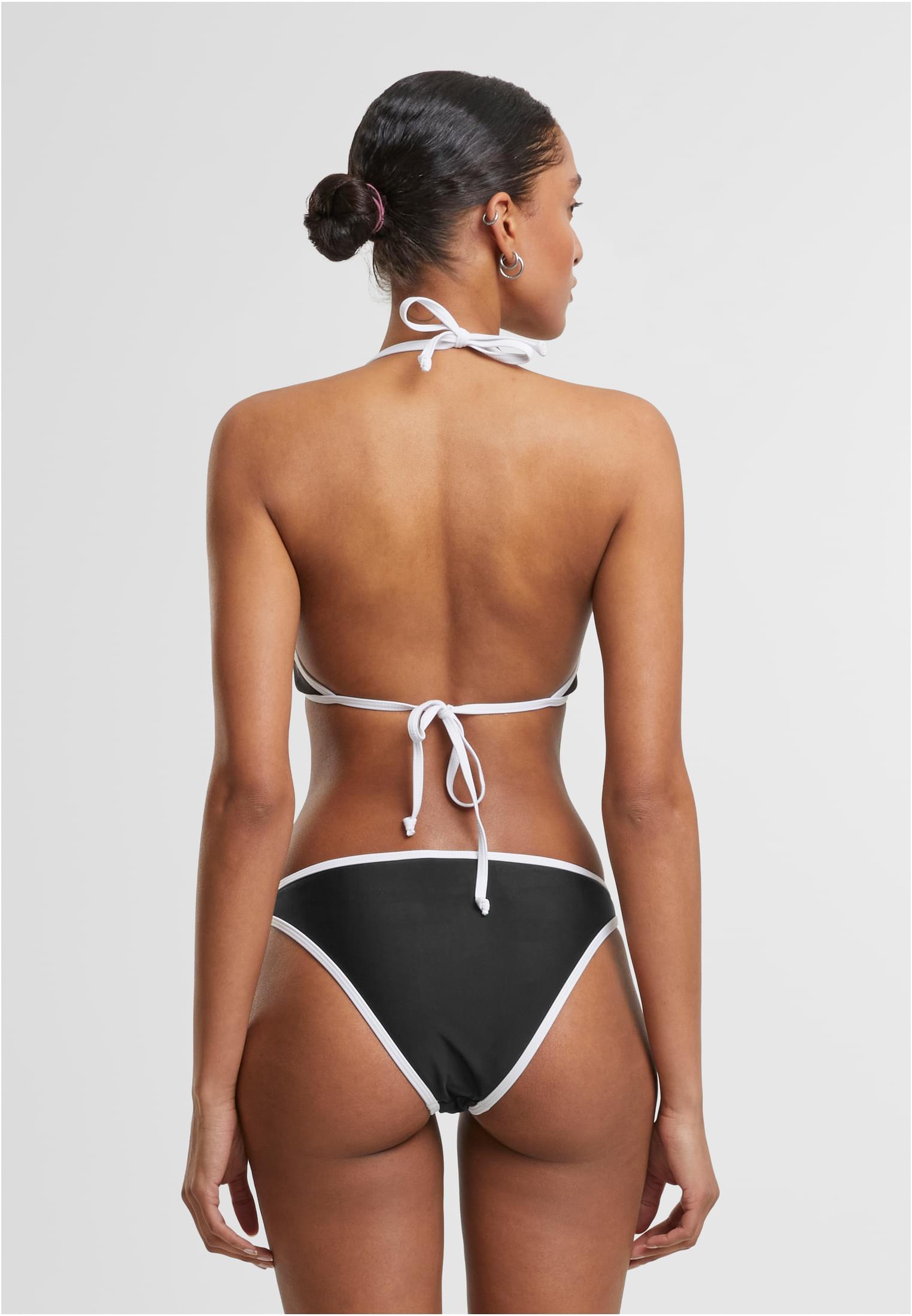 Ladies Retro Triangle Bikini Urban Classics TB7483-00826 black/white