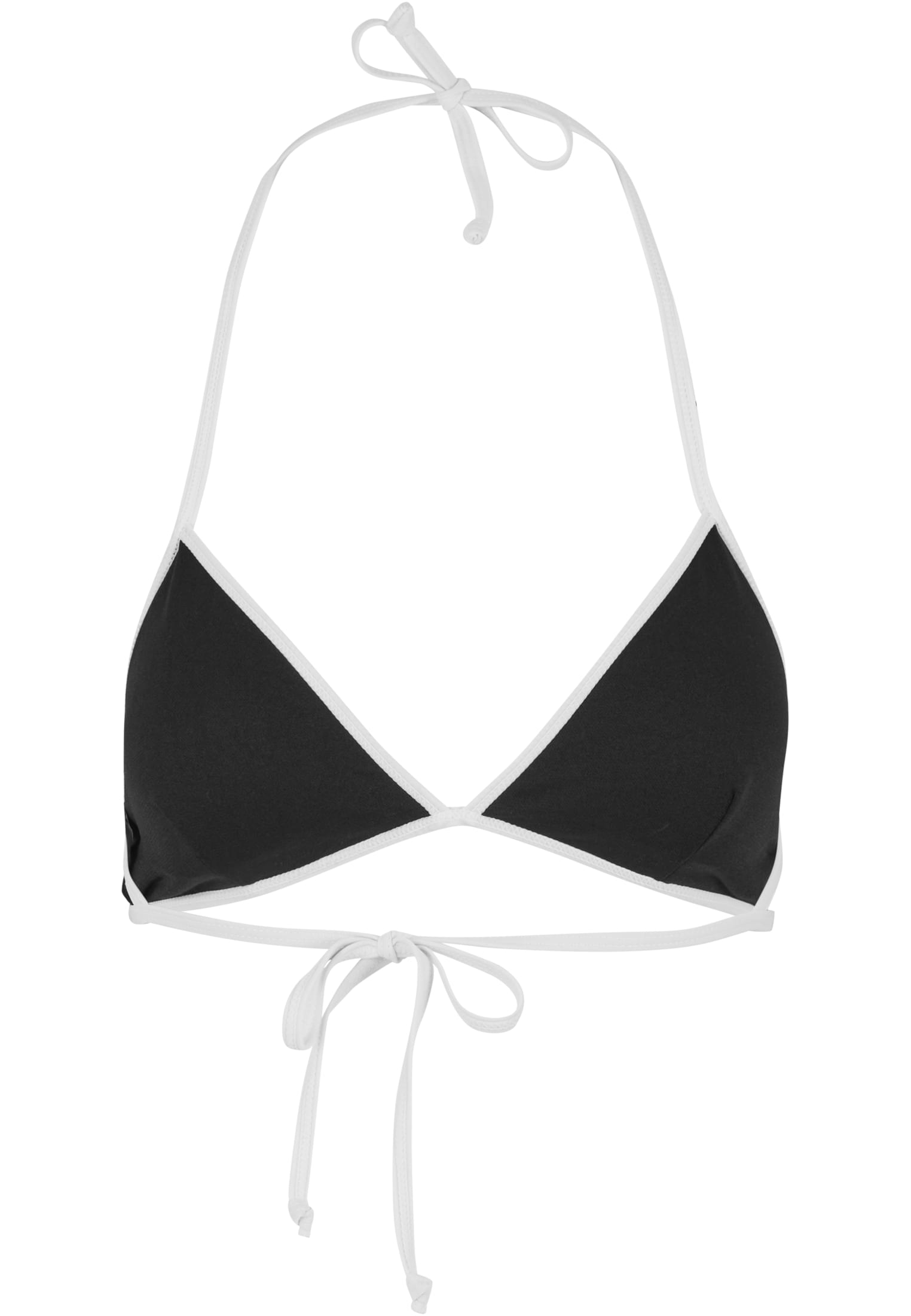 Ladies Retro Triangle Bikini Urban Classics TB7483-00826 black/white