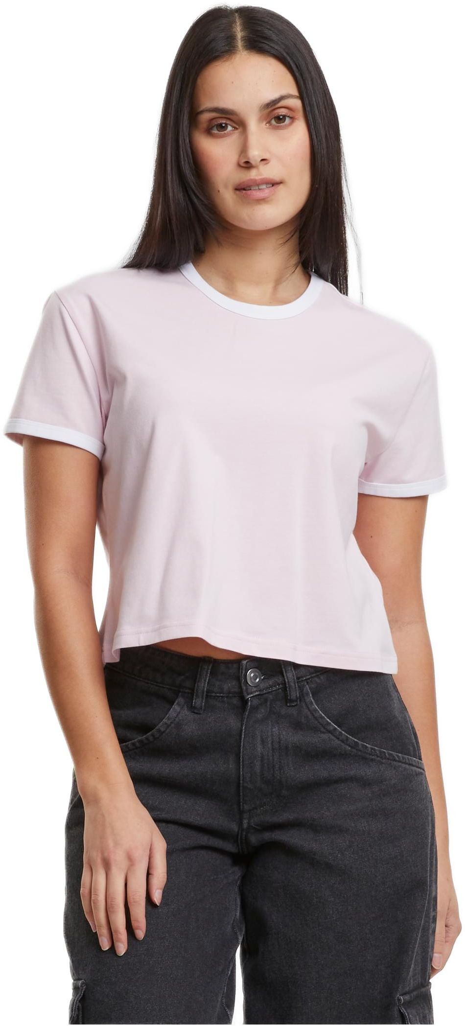 Γυναικείο T-Shirt Contrast Retro TB7492 Urban Classics blushedrose/white