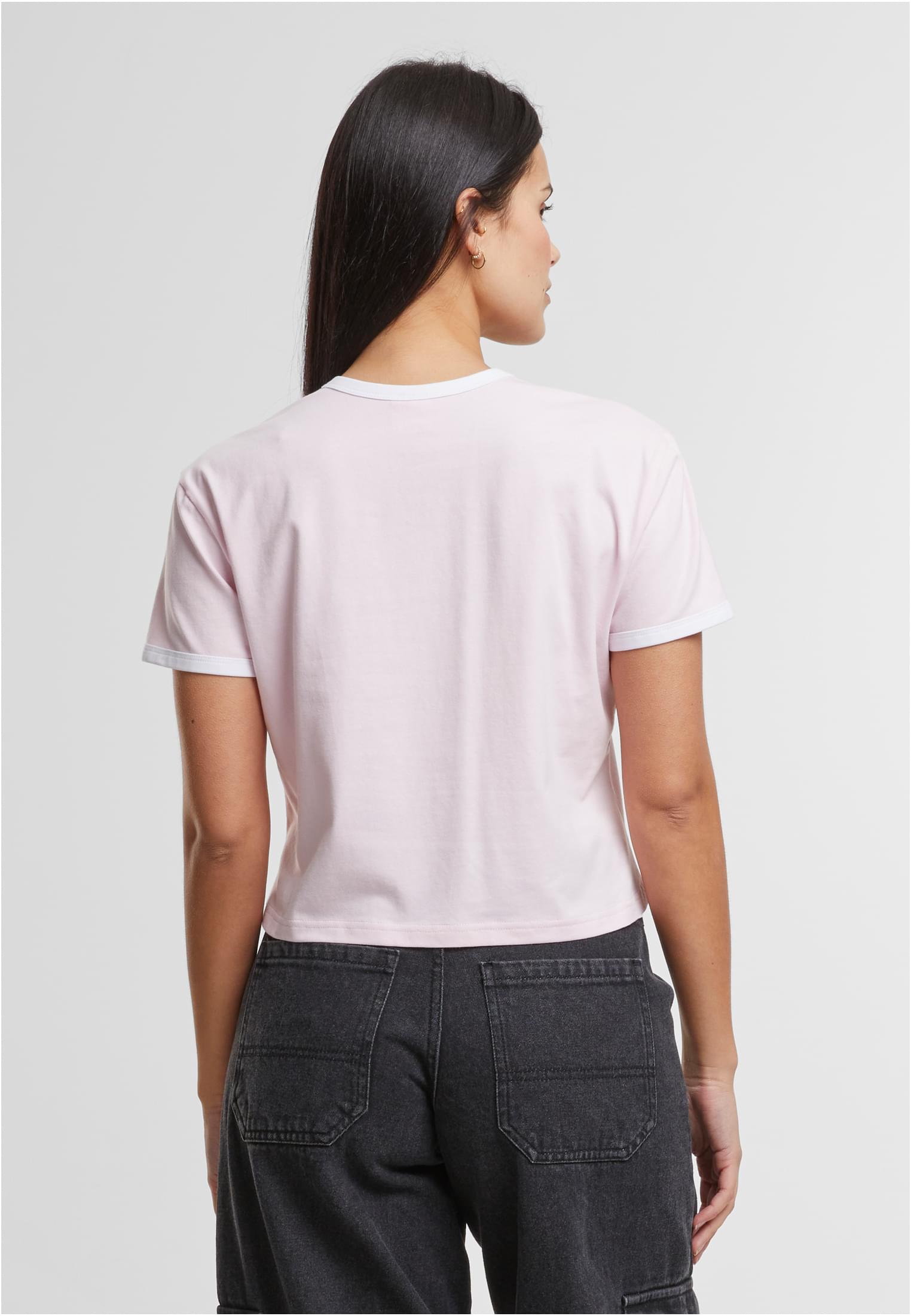 Γυναικείο T-Shirt Contrast Retro TB7492 Urban Classics blushedrose/white