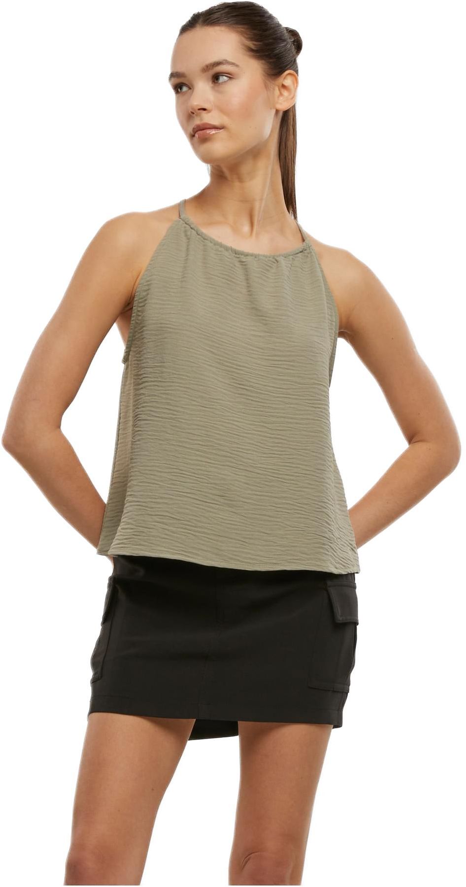 Ladies Structured Top TB7501 Urban Classics paleolive