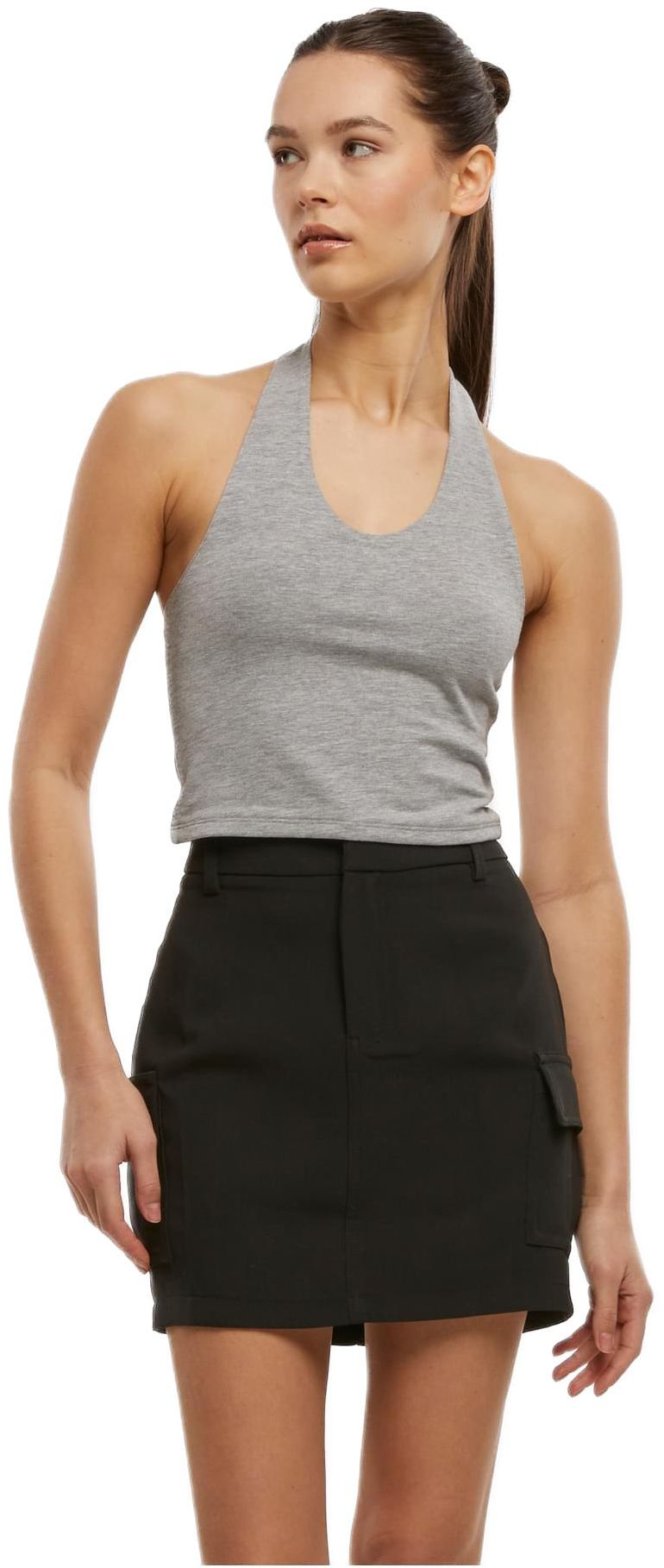 Γυναικείο Τοπ Basic Neckholder TB7533 Urban Classics Heathergrey