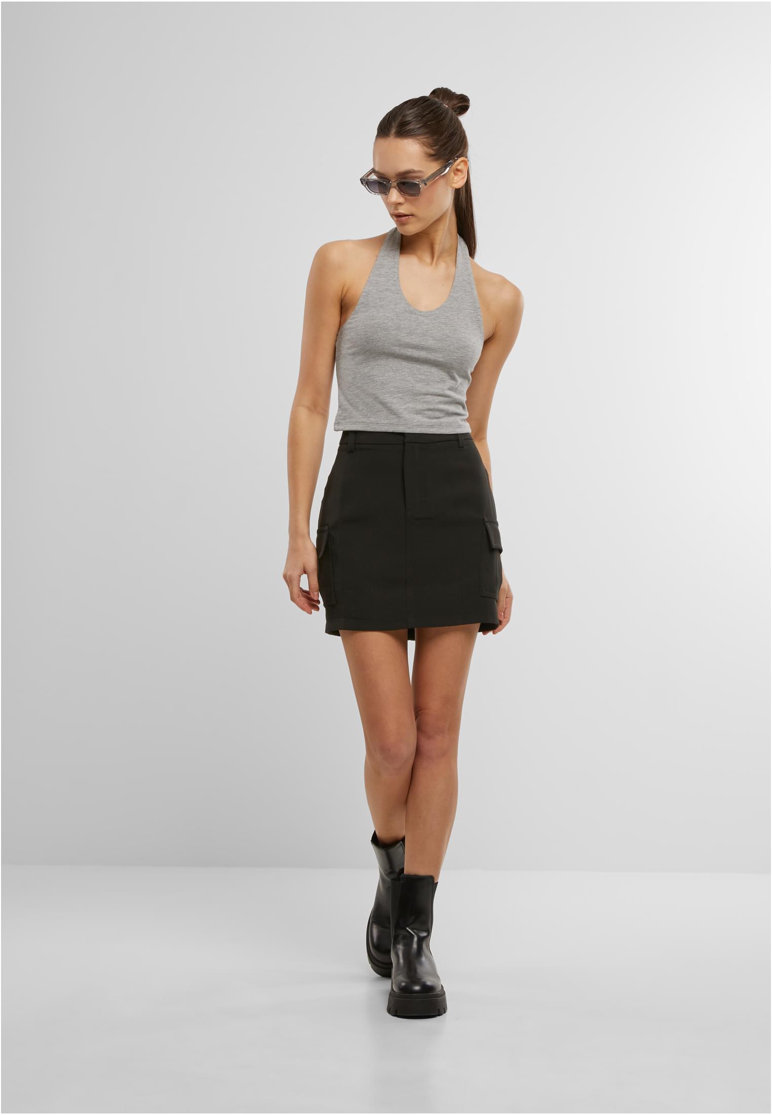 Γυναικείο Τοπ Basic Neckholder TB7533 Urban Classics Heathergrey