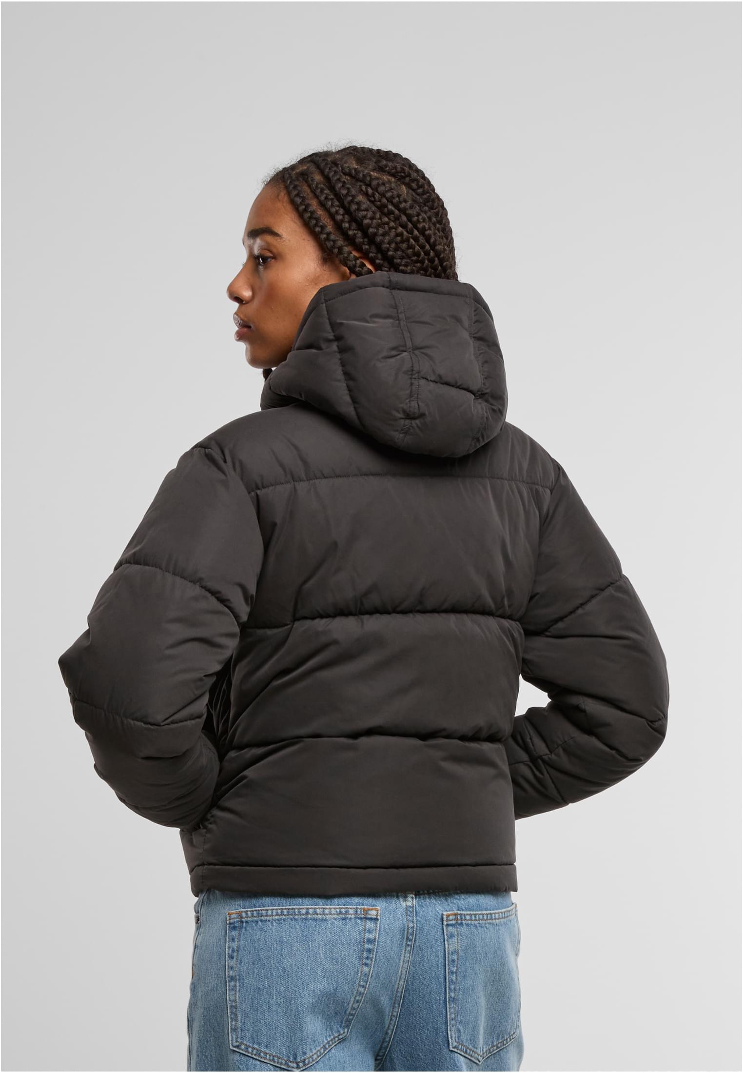 Γυναικείο Μπουφάν Puffer με Κουκούλα TB7587 Urban Classics Black Black