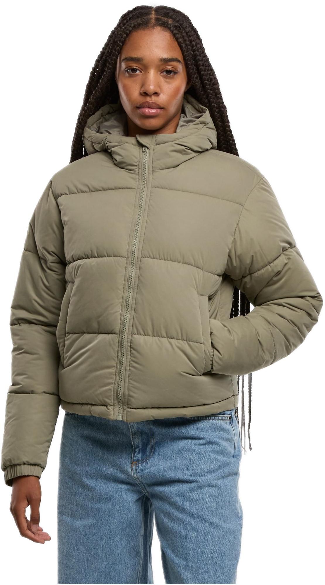 Γυναικείο Μπουφάν Puffer με Κουκούλα TB7587 Urban Classics paleolive