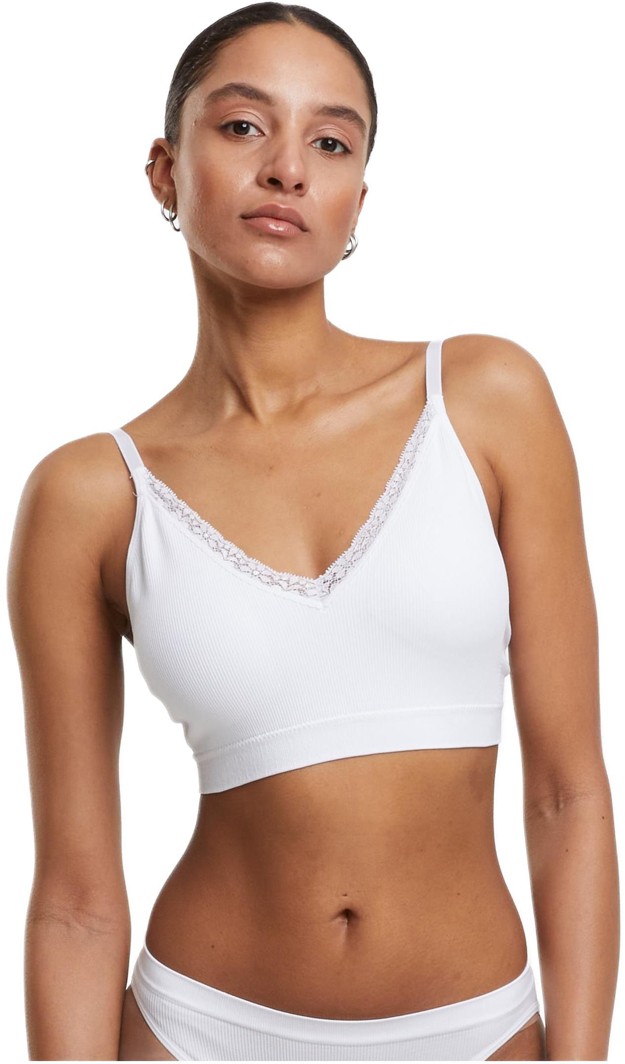 Γυναικεία Μπουστάκια Bralette 2-Pack TB7657A Urban Classics white+white