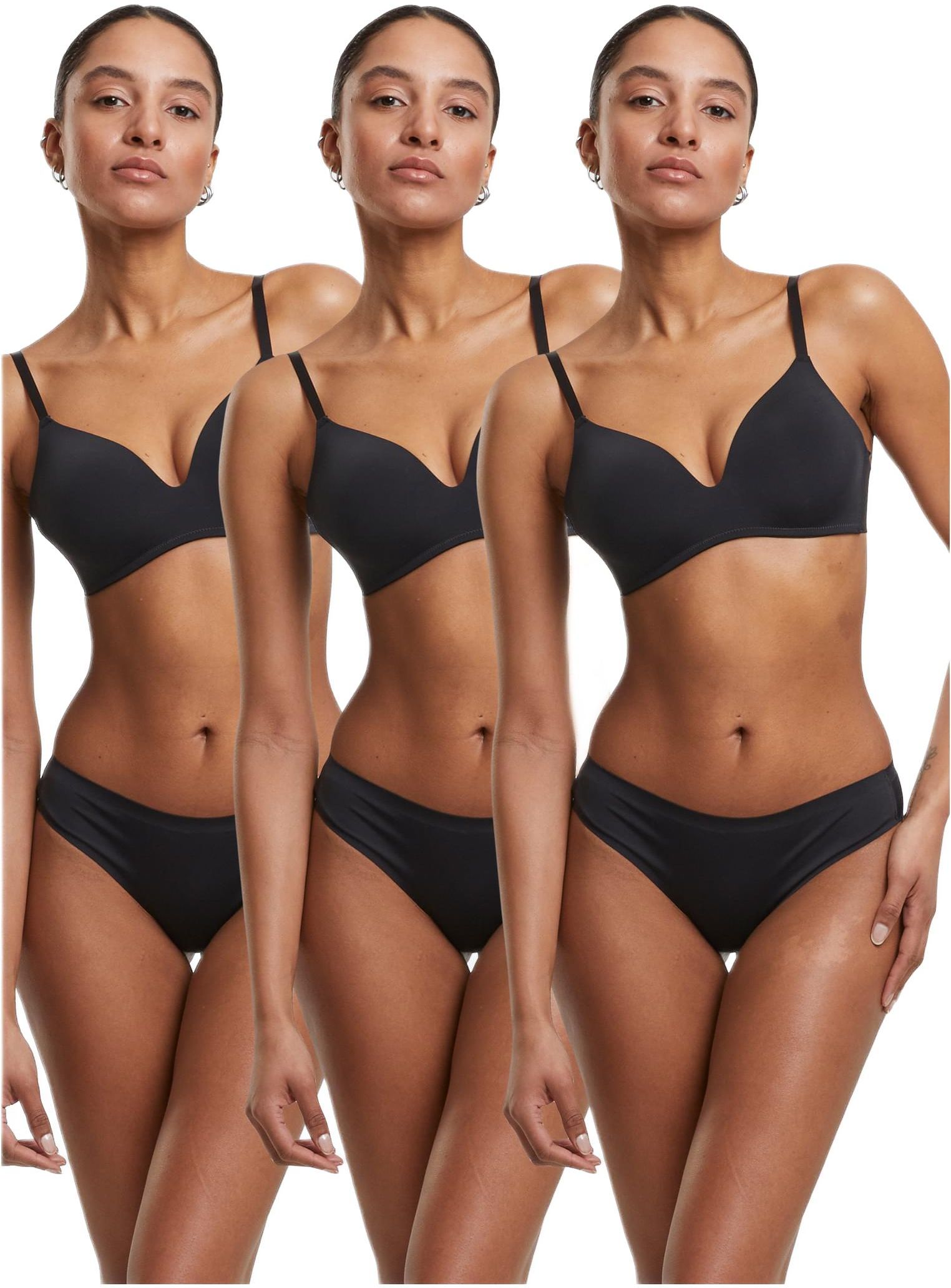 Γυναικεία Εσώρουχα Brazilian 3-Pack TB7662B-03223 Urban Classics black+black+black