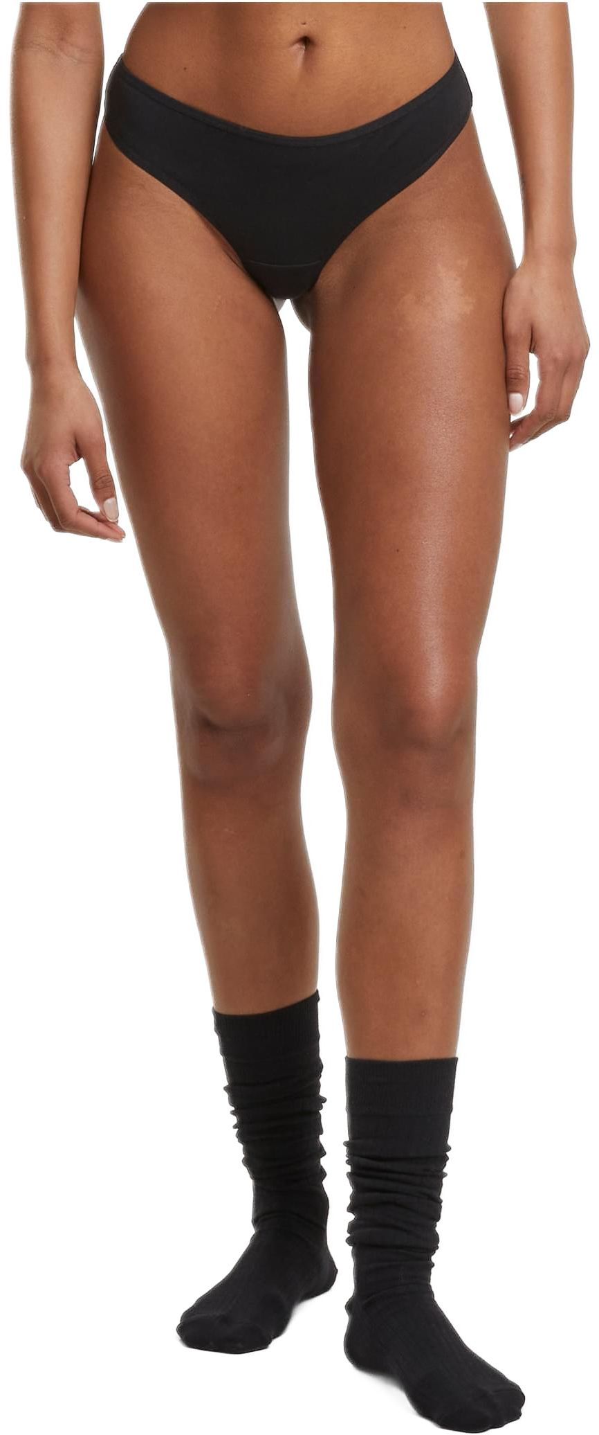 Ladies Basic Cotton Tanga 5-Pack Urban Classics TB7666C-03878 black+black+black+black+black