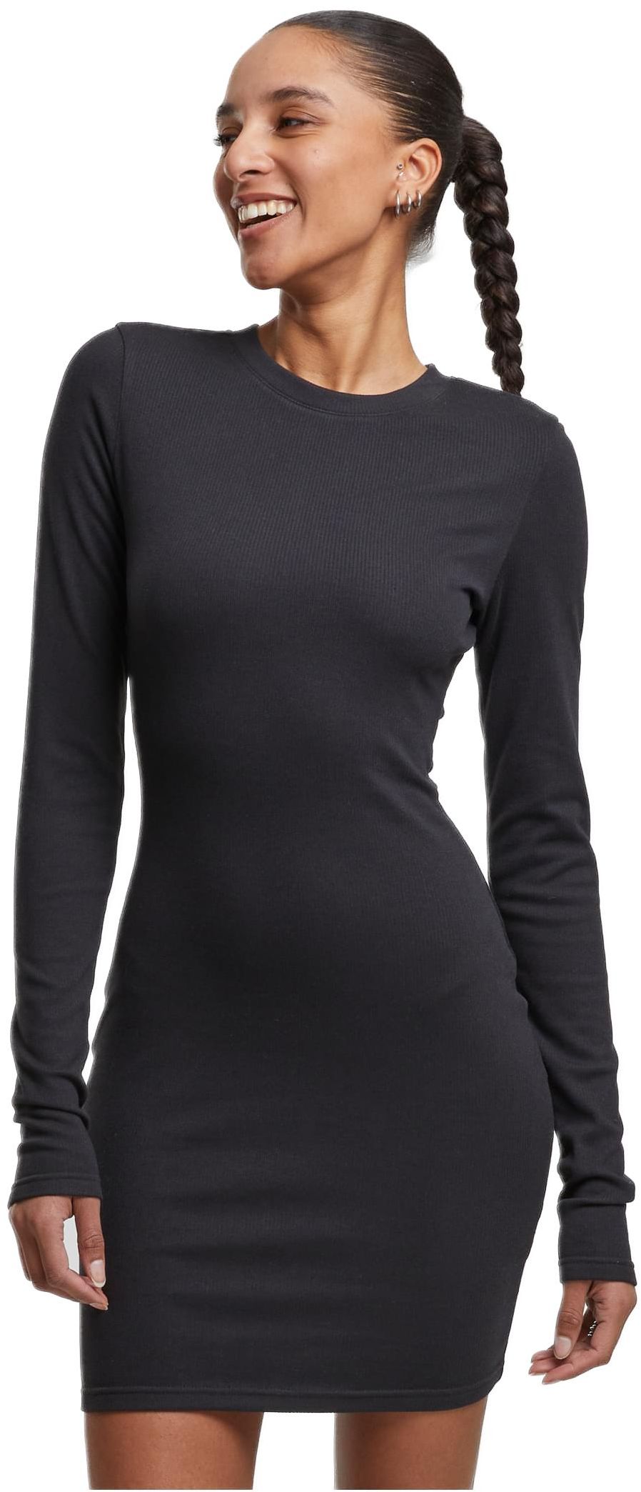 Γυναικείο Φόρεμα Cozy Rib Jersey TB7784 Urban Classics Black