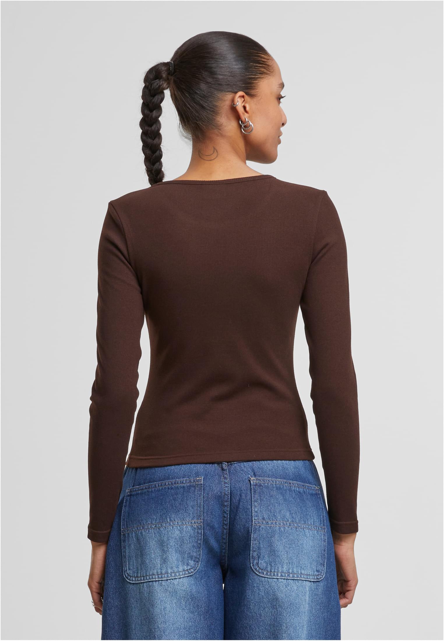 Γυναικεία Μακρυμάνικη Μπλούζα Ladies Heat Slim TB7786 Urban Classics warmbrown