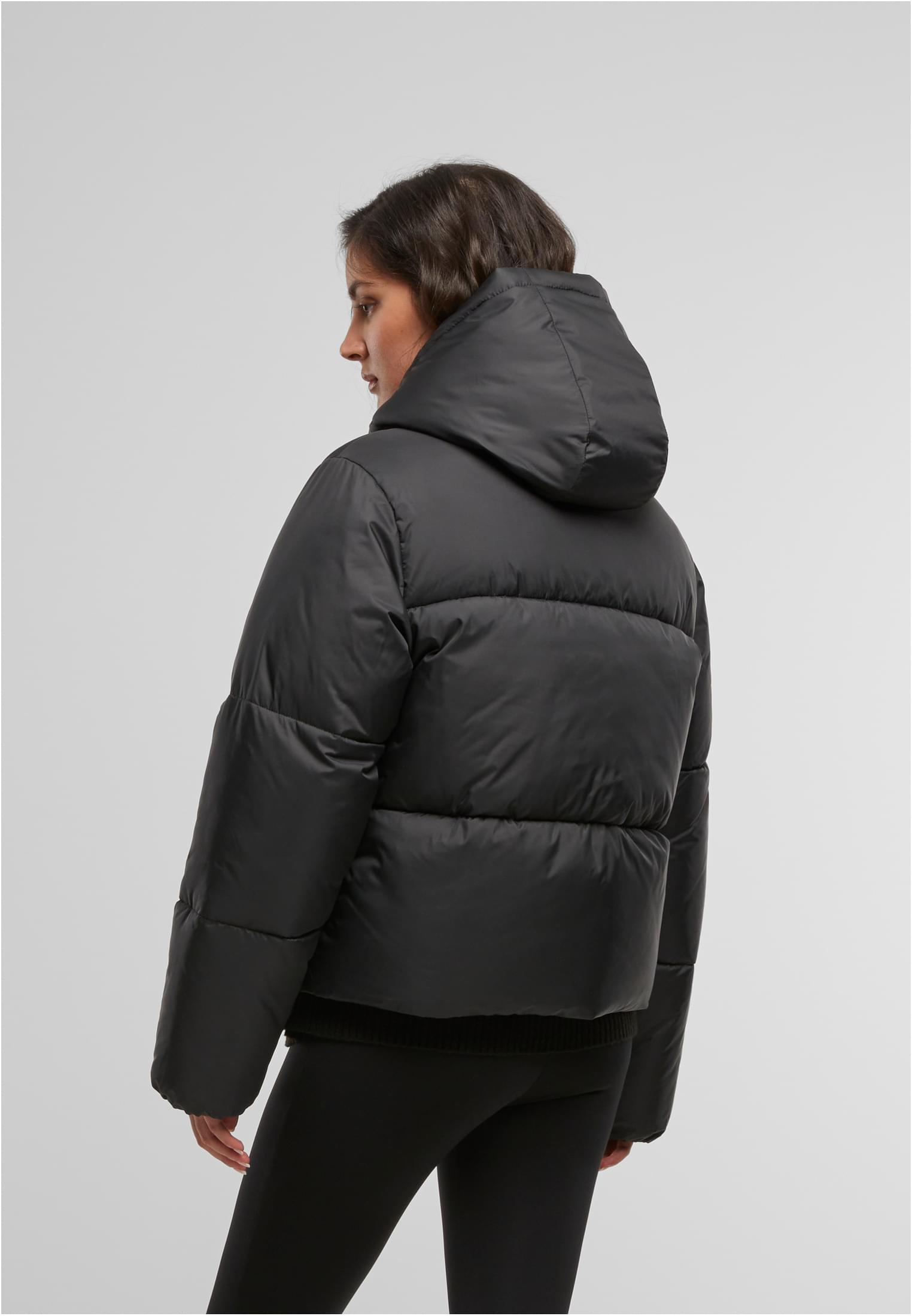Γυναικείο Φουσκωτό Μπουφάν με Κουκούλα TB7797 Urban Classics Black Black