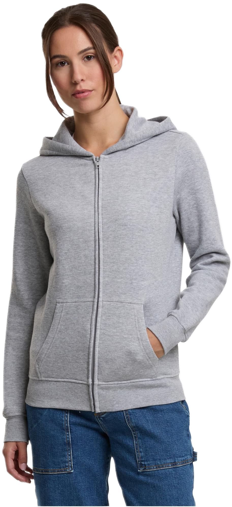 Γυναικείο Φούτερ με Κουκούλα και Φερμουάρ Ladies Basic Essential TB8005 Urban Classics Heathergrey