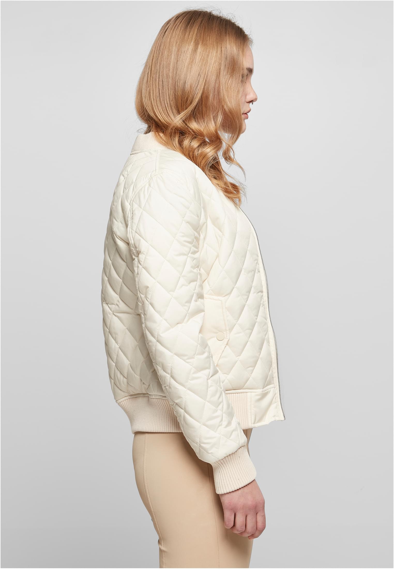 Γυναικείο Μπουφάν Diamond Quilt Nylon TB806 Urban Classics Whitesand
