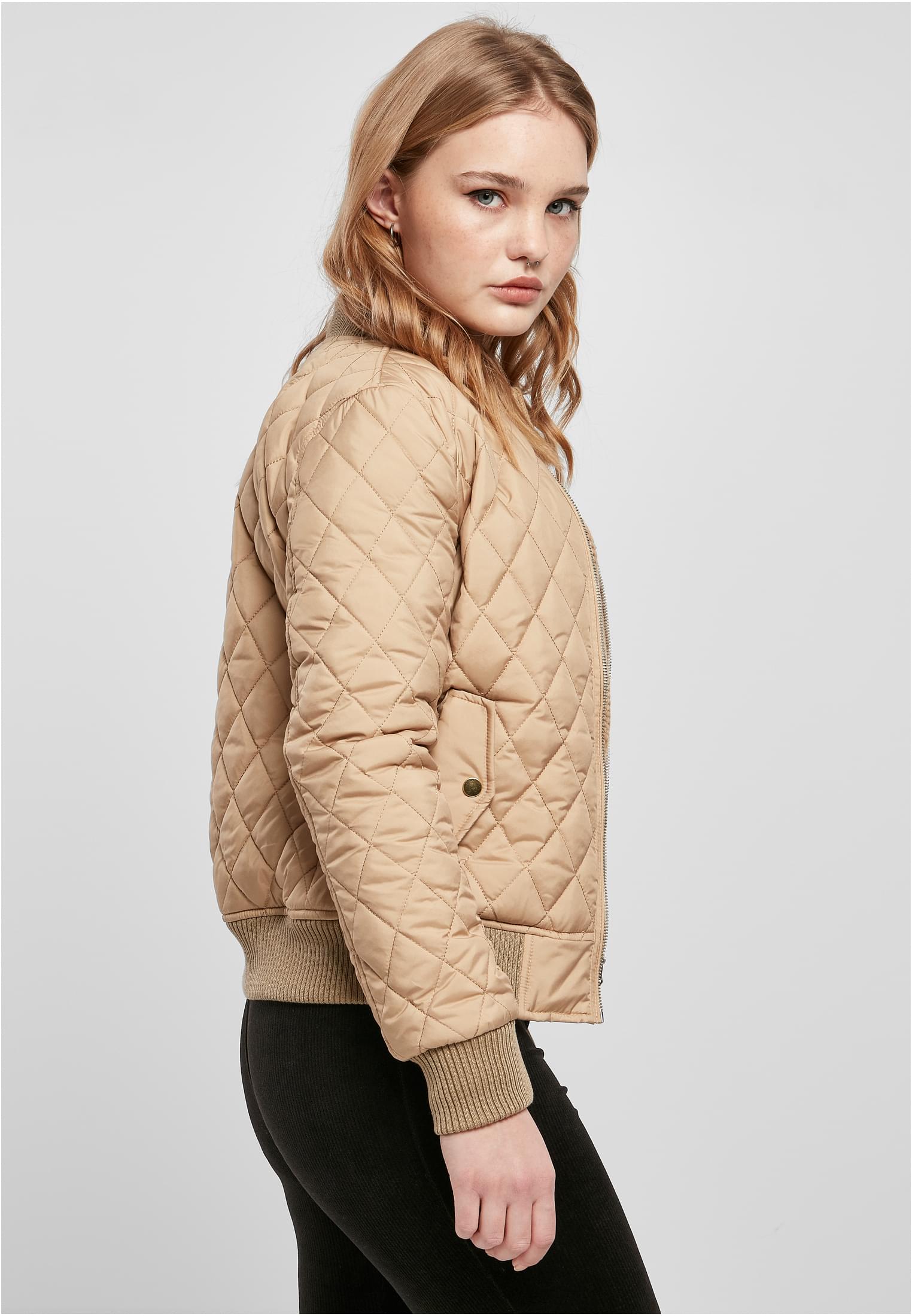 Γυναικείο Μπουφάν Diamond Quilt Nylon TB806 Urban Classics unionbeige