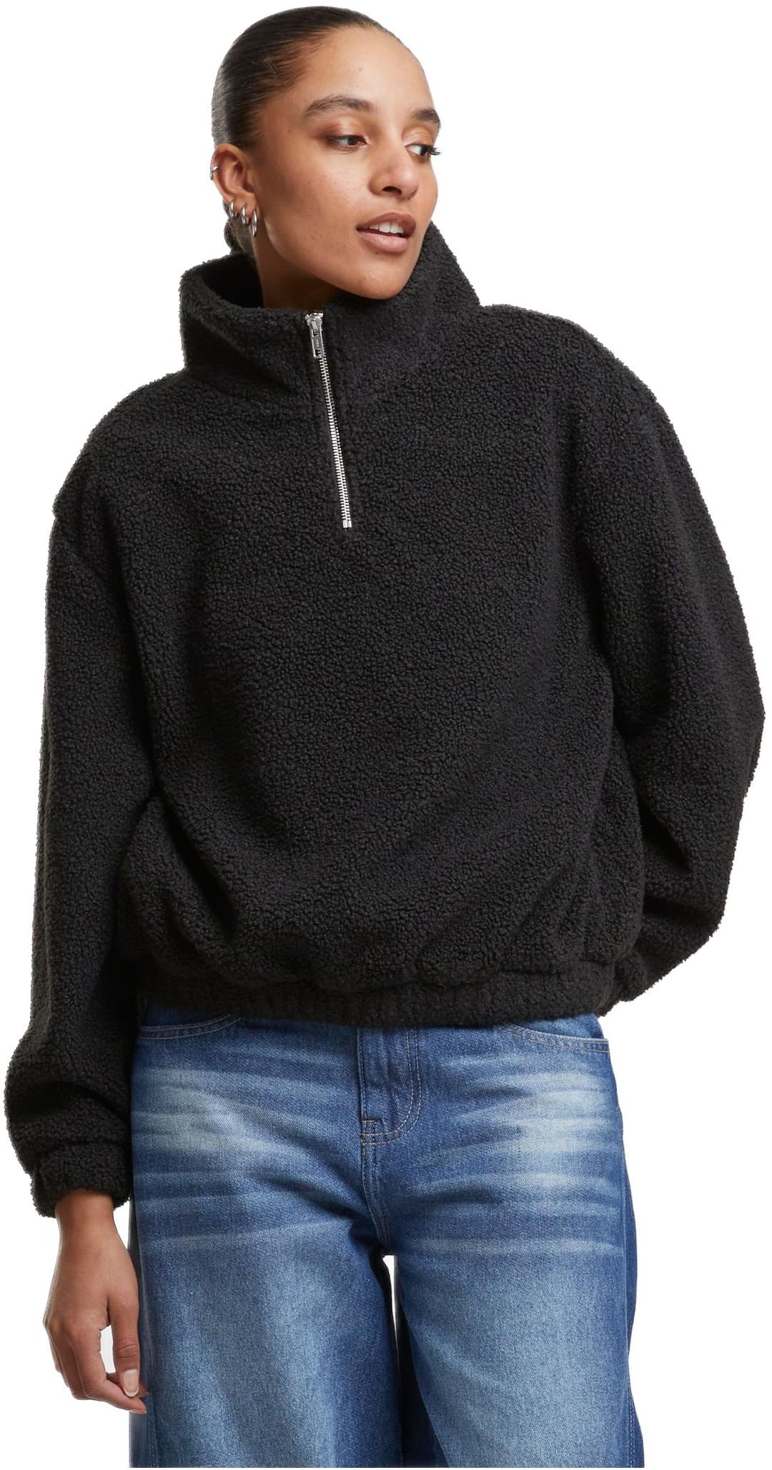 Γυναικείο Μπουφάν Sherpa TB8110 Urban Classics Black