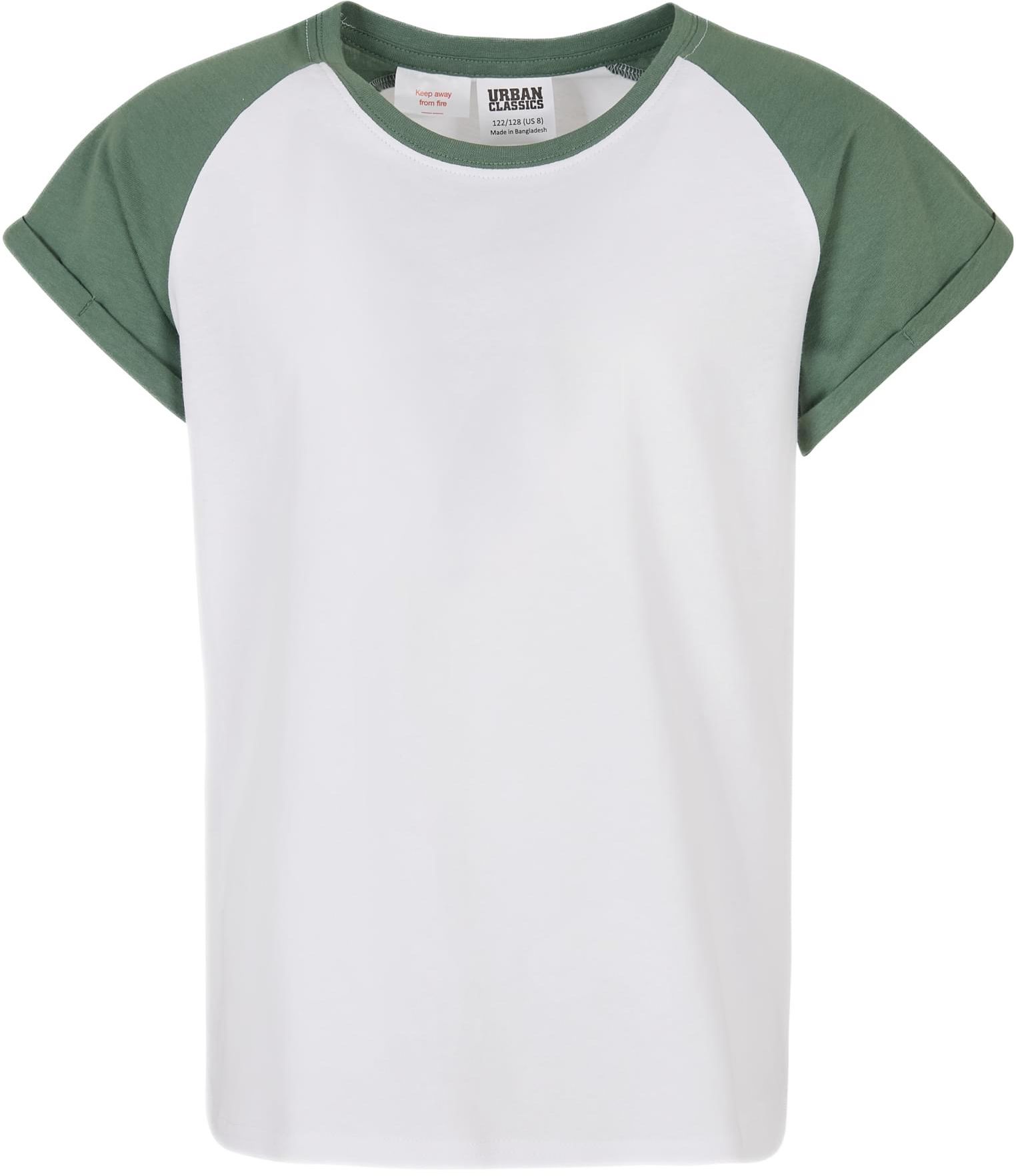 Παιδική Μπλούζα Contrast Raglan Tee UCK1913-04045 Urban Classics White/Salvia