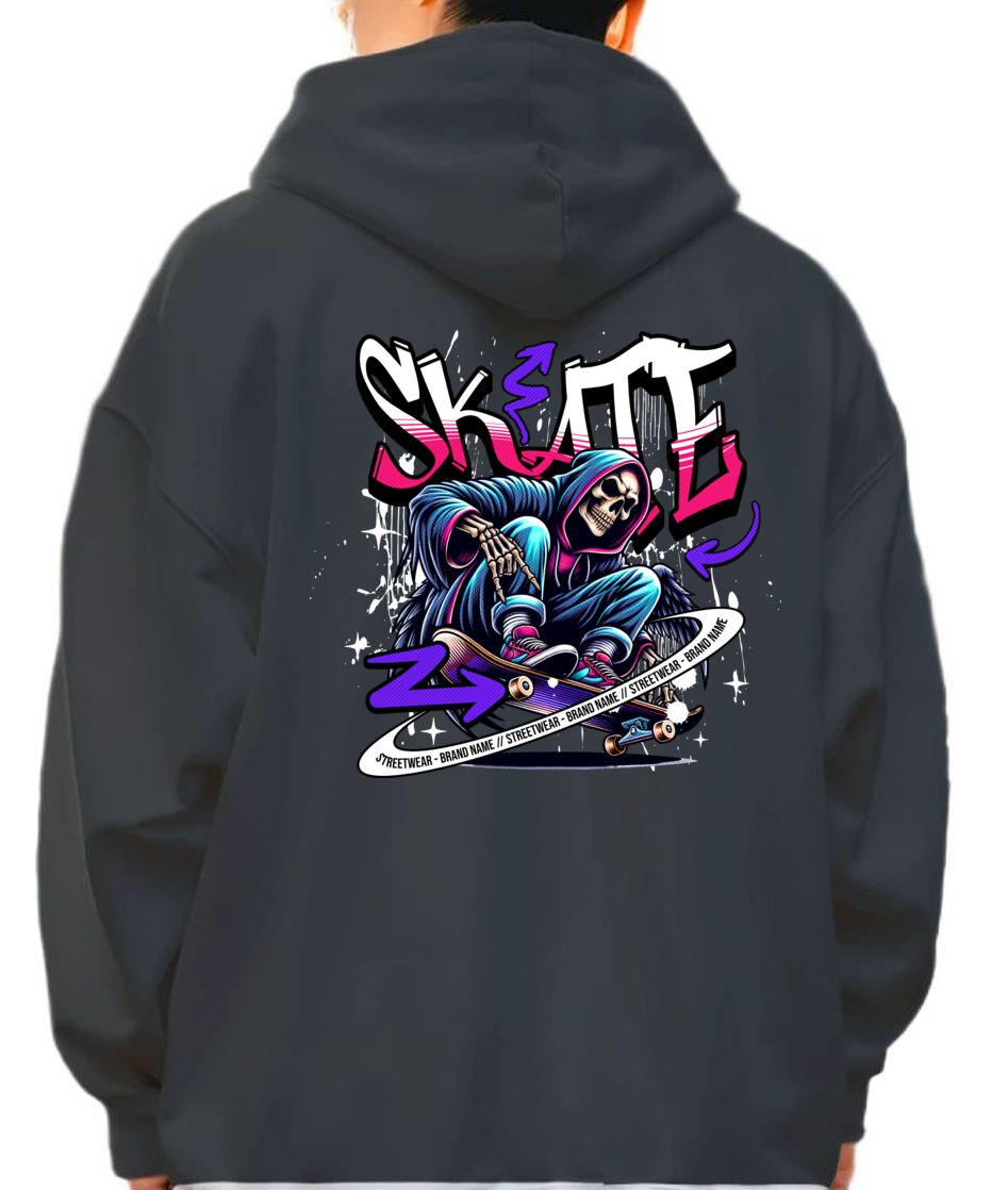 Hoodie Skate Pop Culture Black