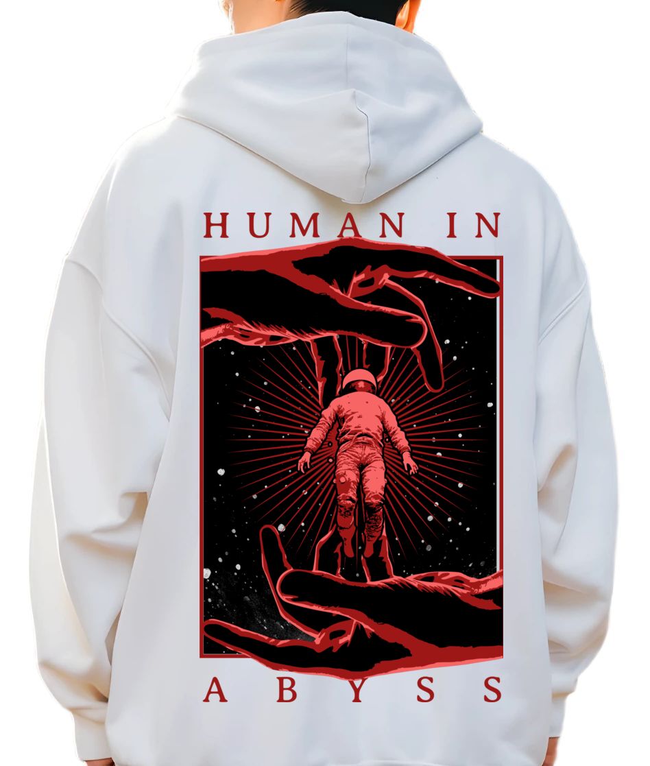 Hoodie Space Graphic Pop Culture White