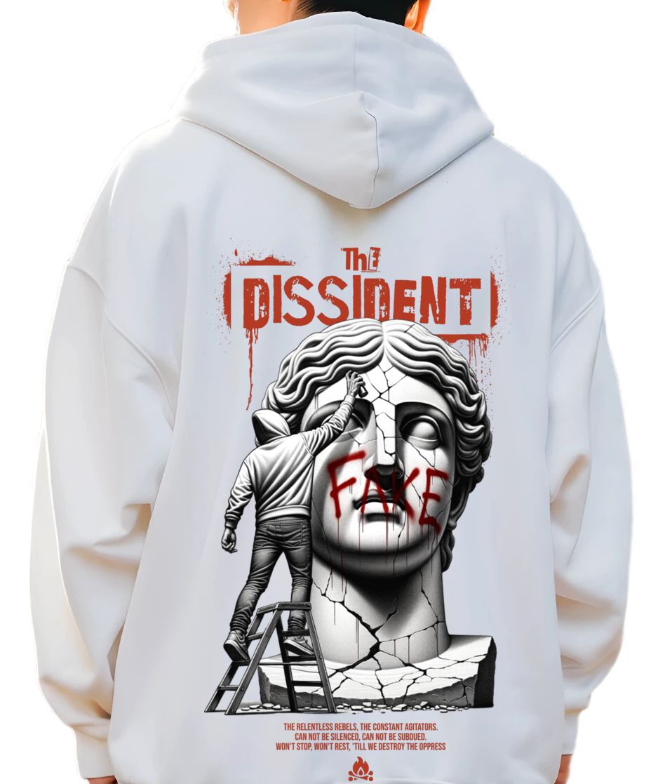 Hoodie The Dissident Pop Culture White