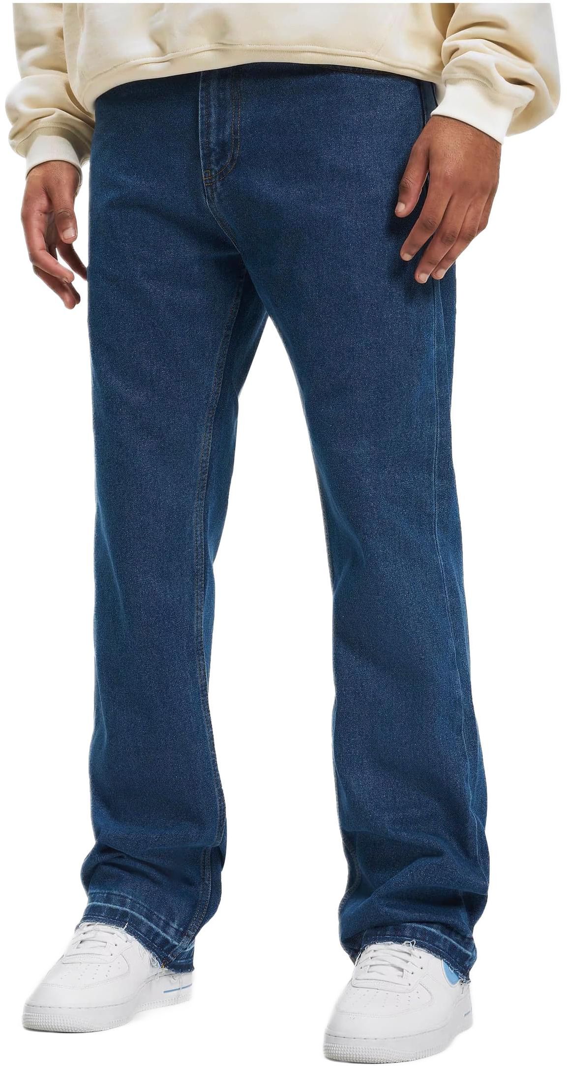 Παντελόνι Denim Straight Loose Fit DFJS194-03638 DEF Midblue Washed